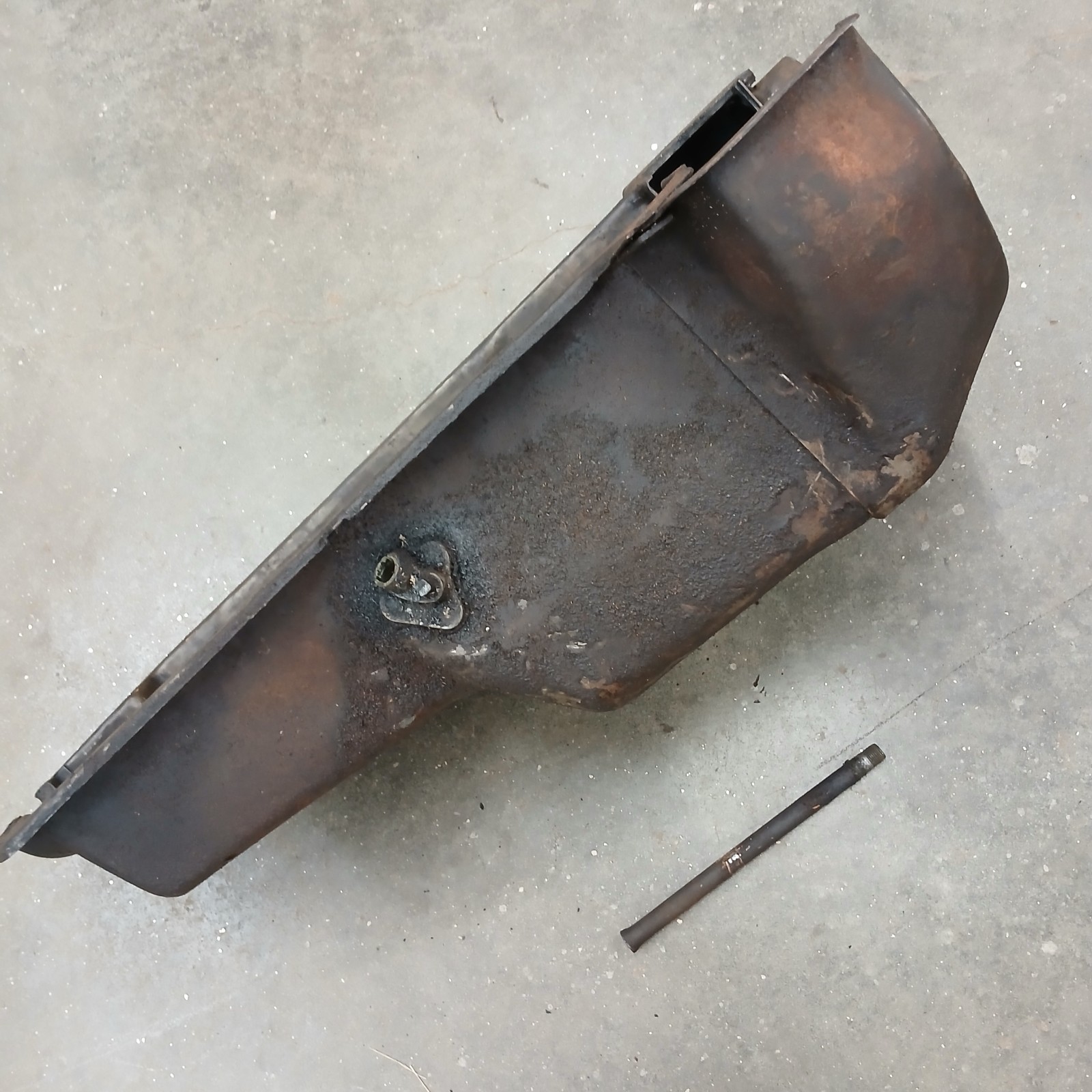 1935-1948 Ford 59A Flathead V8 OIL PAN Mercury 1940 1942 1937 1939 Dip Stick