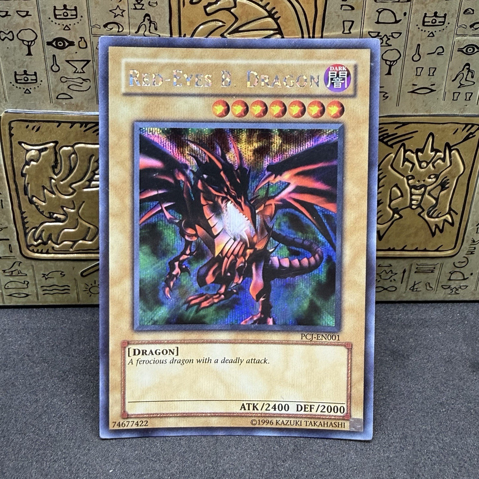 Yugioh Red-Eyes B. Dragon PCJ-EN001 Secret Rare Limited Edition NM