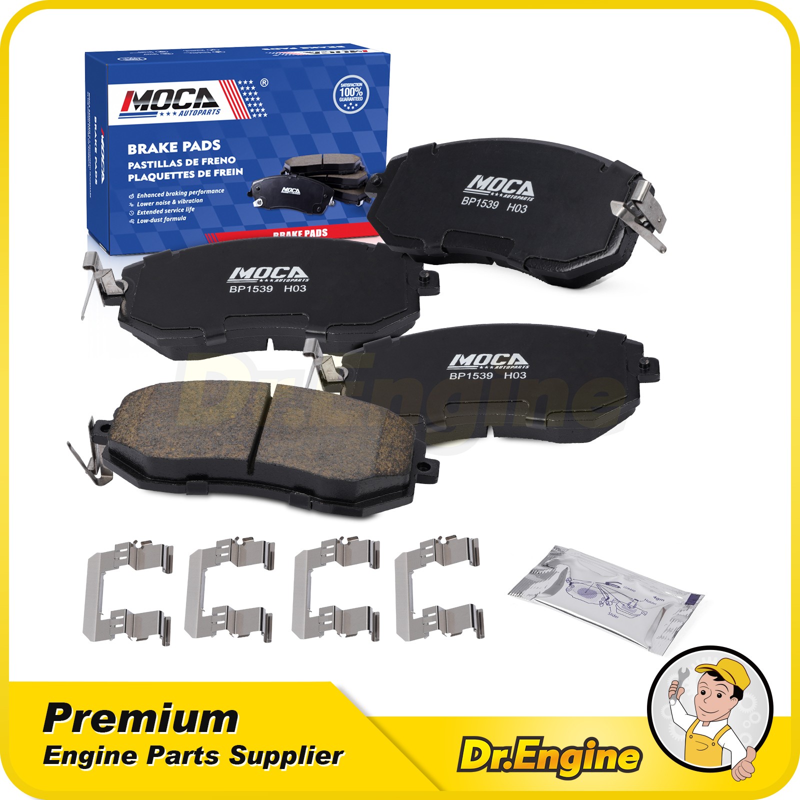 Front Ceramic Brake Pad Set for Subaru Crosstrek Forester Impreza Legacy AWD Front Ceramic Brake Pad Set for Subaru Crosstrek Forester Impreza Legacy AWD