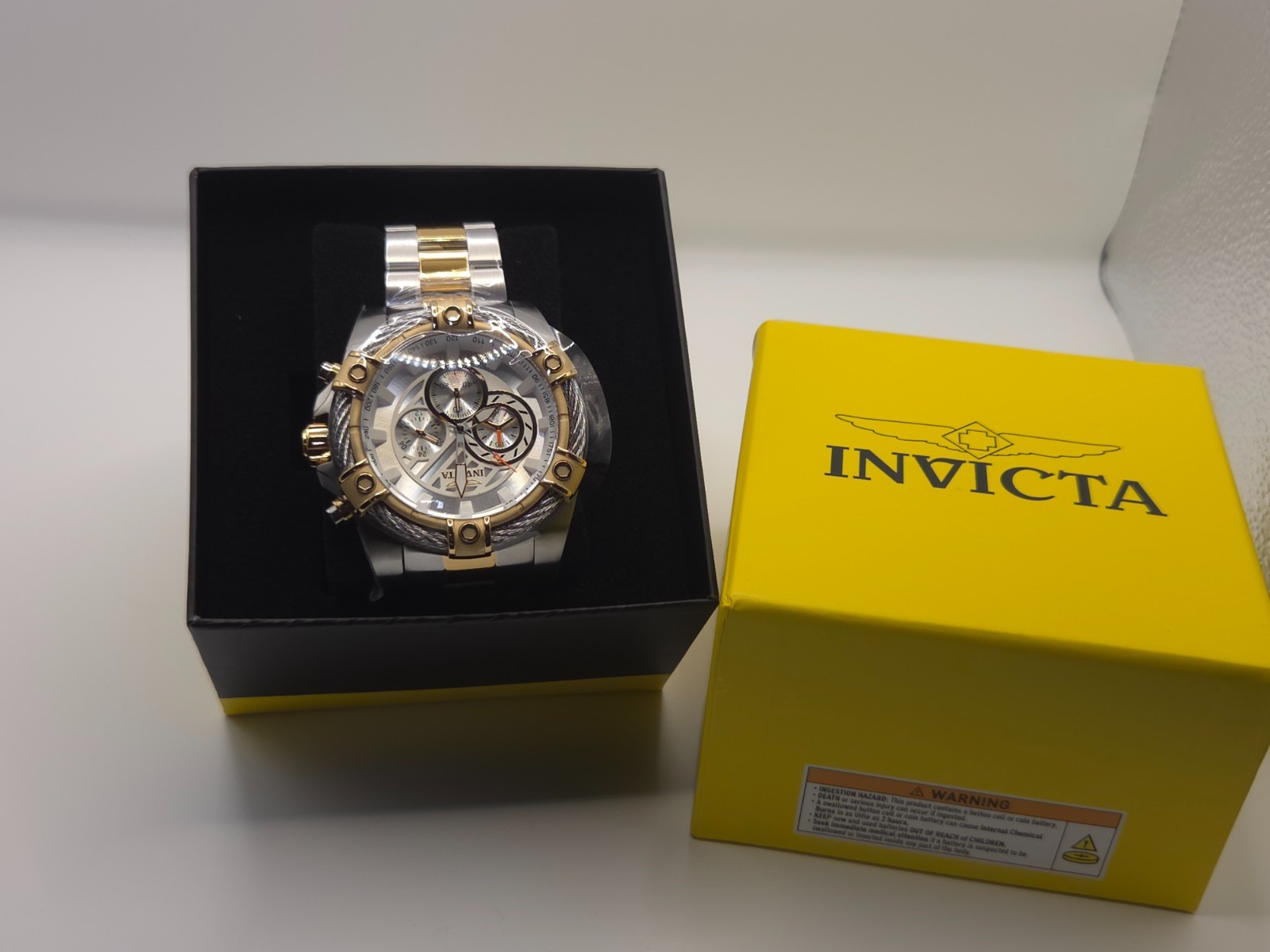 Invicta Bolt Ace Men\'s Watch - 52mm. Gold, Steel (49746)