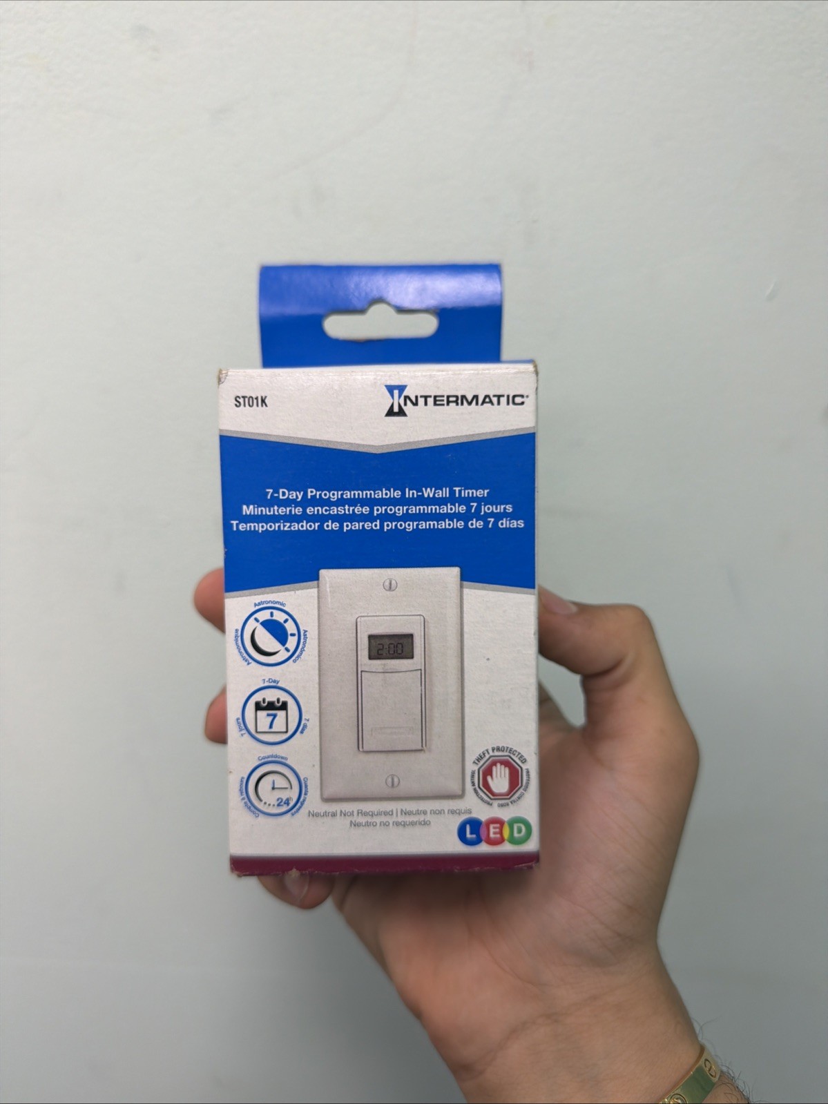 Intermatic ST01K Astronomic Digital In-Wall Timer - White Intermatic ST01K Astronomic Digital In-Wall Timer - White