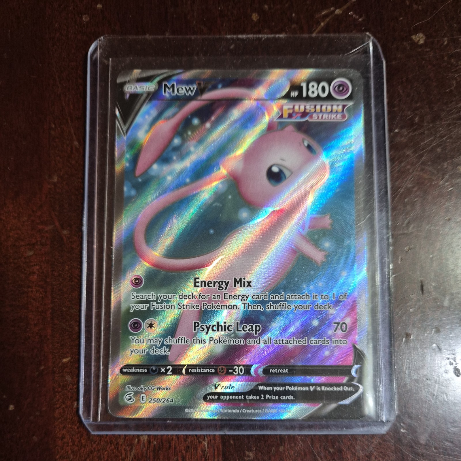 Pokemon Mew V Full Art Fusion Strike 250/264 
