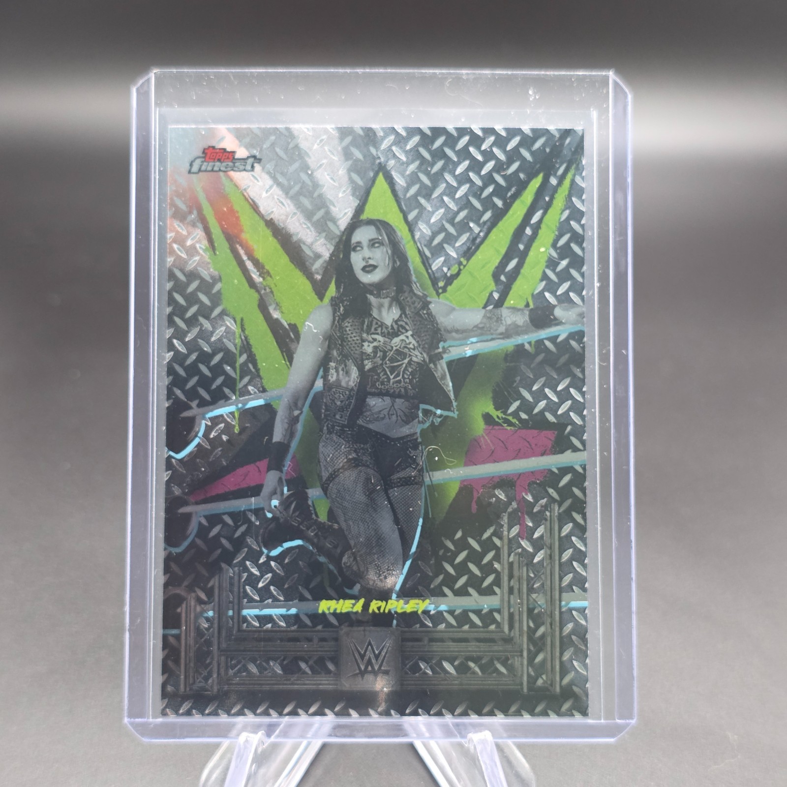 2025 WWE Topps Finest Rhea Ripley Common Base #60