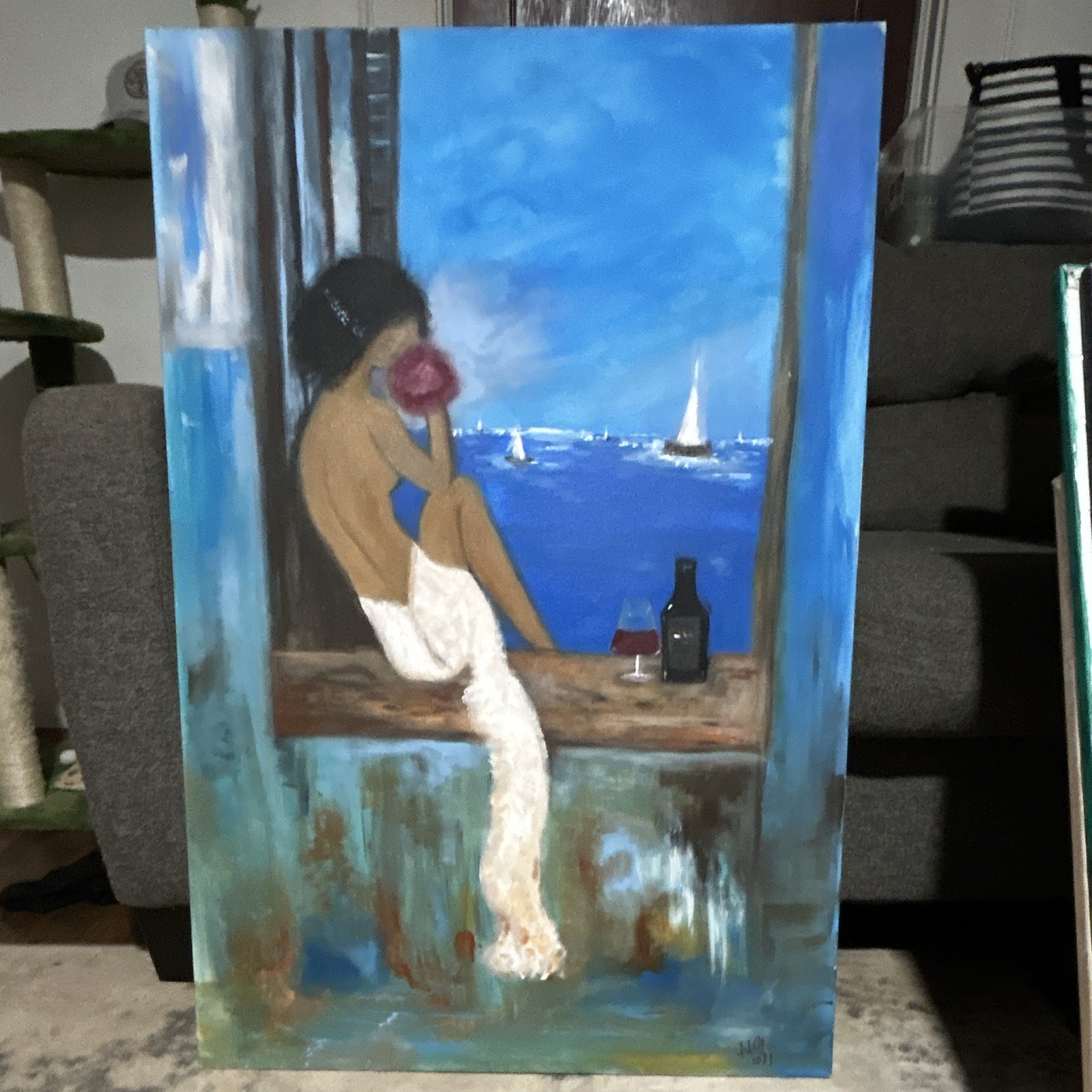 “Amore Mio”  Hand Painting 2021