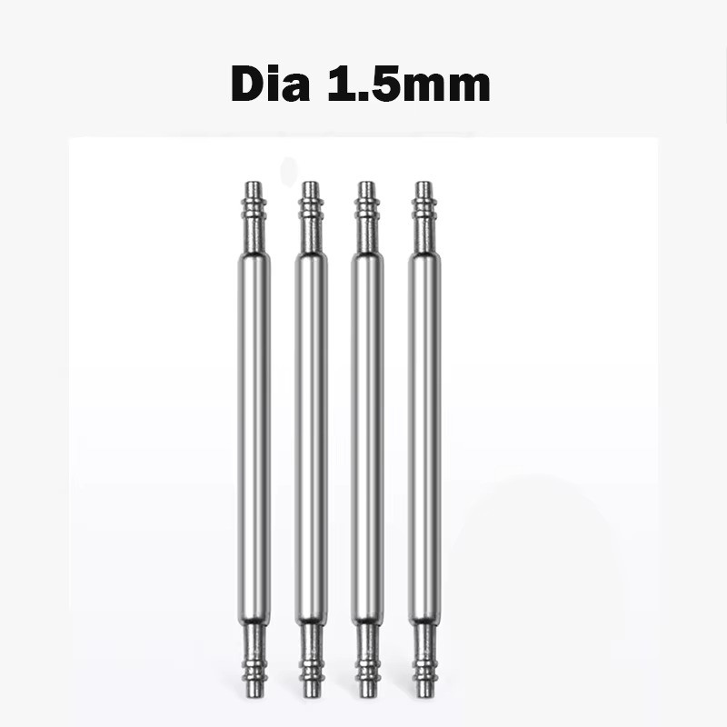 10 pcs Watch Spring Bar Pins Watchband  Stainless Steel -Diameter 1.5mm or 1.8mm
