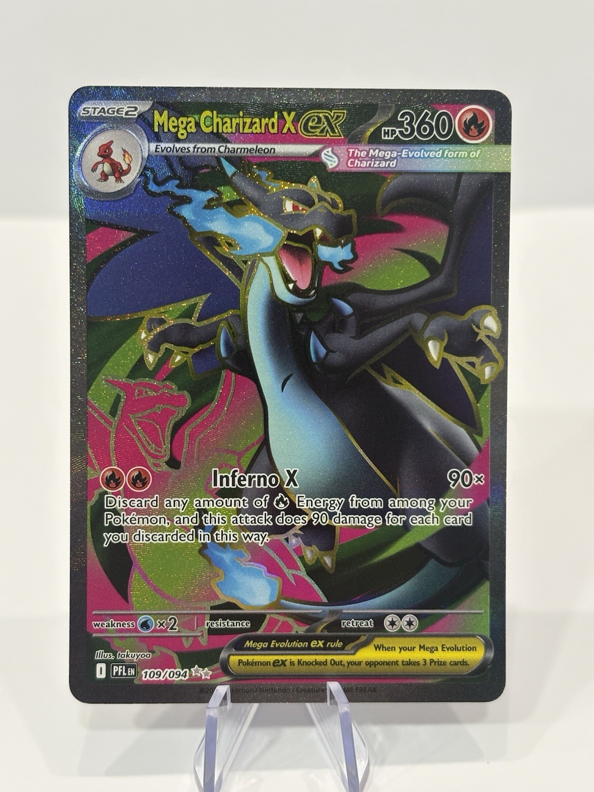 Mega Charizard EX 109/094 Secret Rare Full Art Holo English 2014