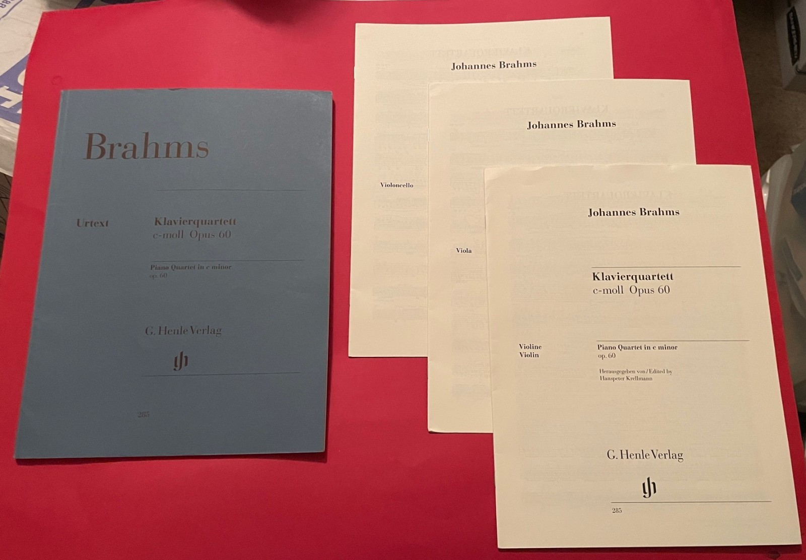 BRAHMS - Piano Quartet in C Minor / Op. 60 - HENLE SCORES Urtext BRAHMS - Piano Quartet in C Minor / Op. 60 - HENLE SCORES Urtext