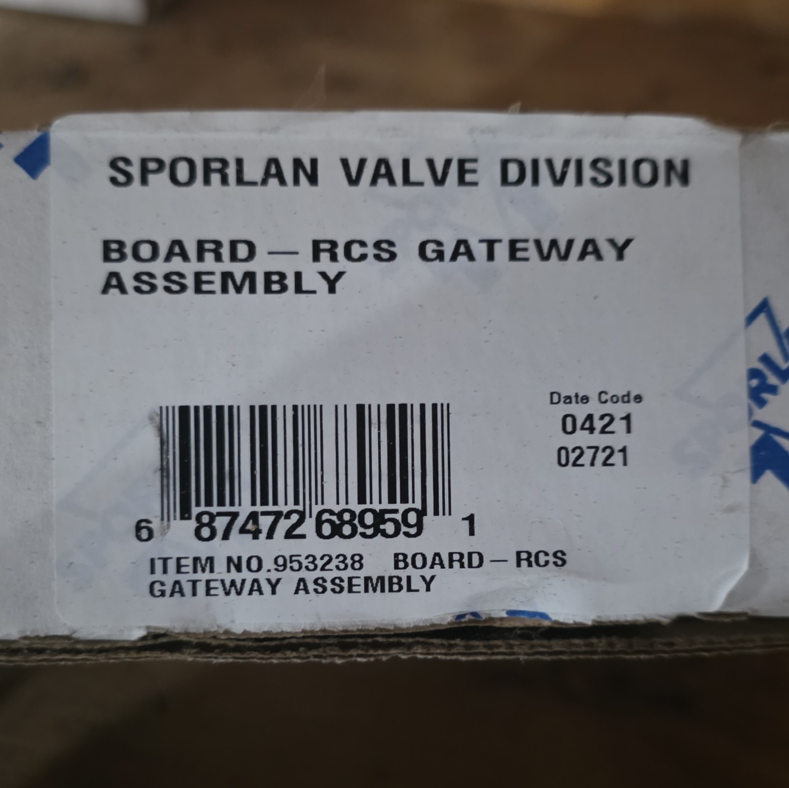 Sporlan Board - RCS Gateway Assembly, MPN 953238, Model 953238 Sporlan Board - RCS Gateway Assembly, MPN 953238, Model 953238