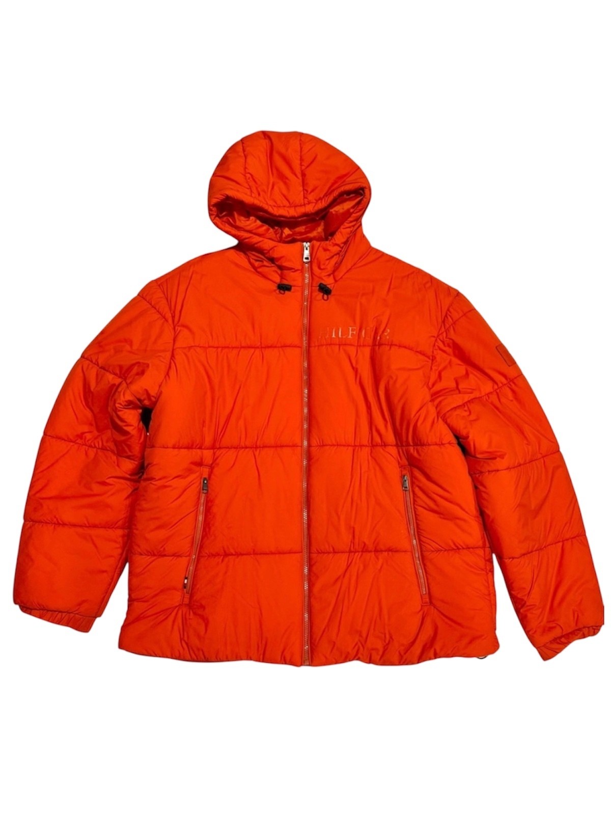 Tommy Hilfiger Bright Orange Hooded Puffer Jacket Men’s XXL Tommy Hilfiger Bright Orange Hooded Puffer Jacket Men’s XXL