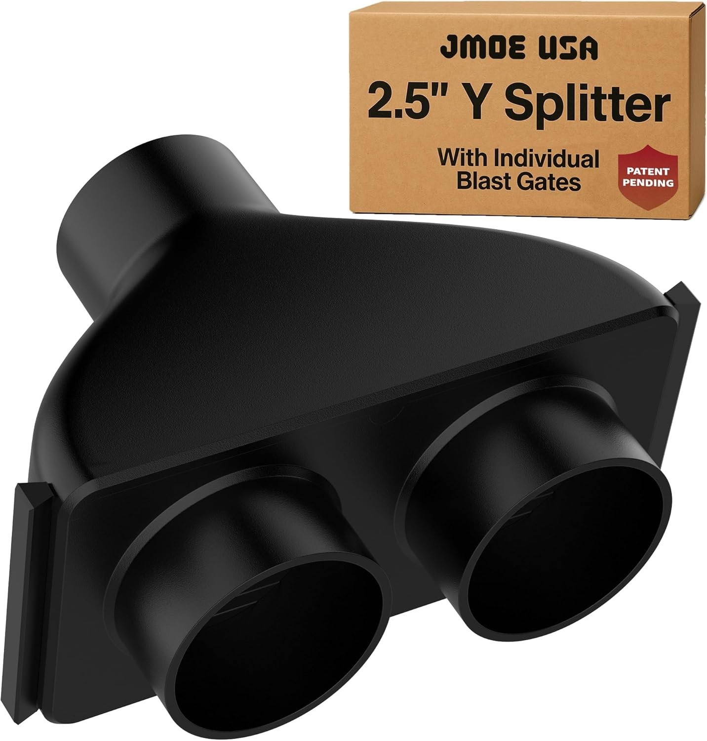 Jmoe USA 2.5 Inch Shop Vac Y Connector Splitter With Individual Blast Gates