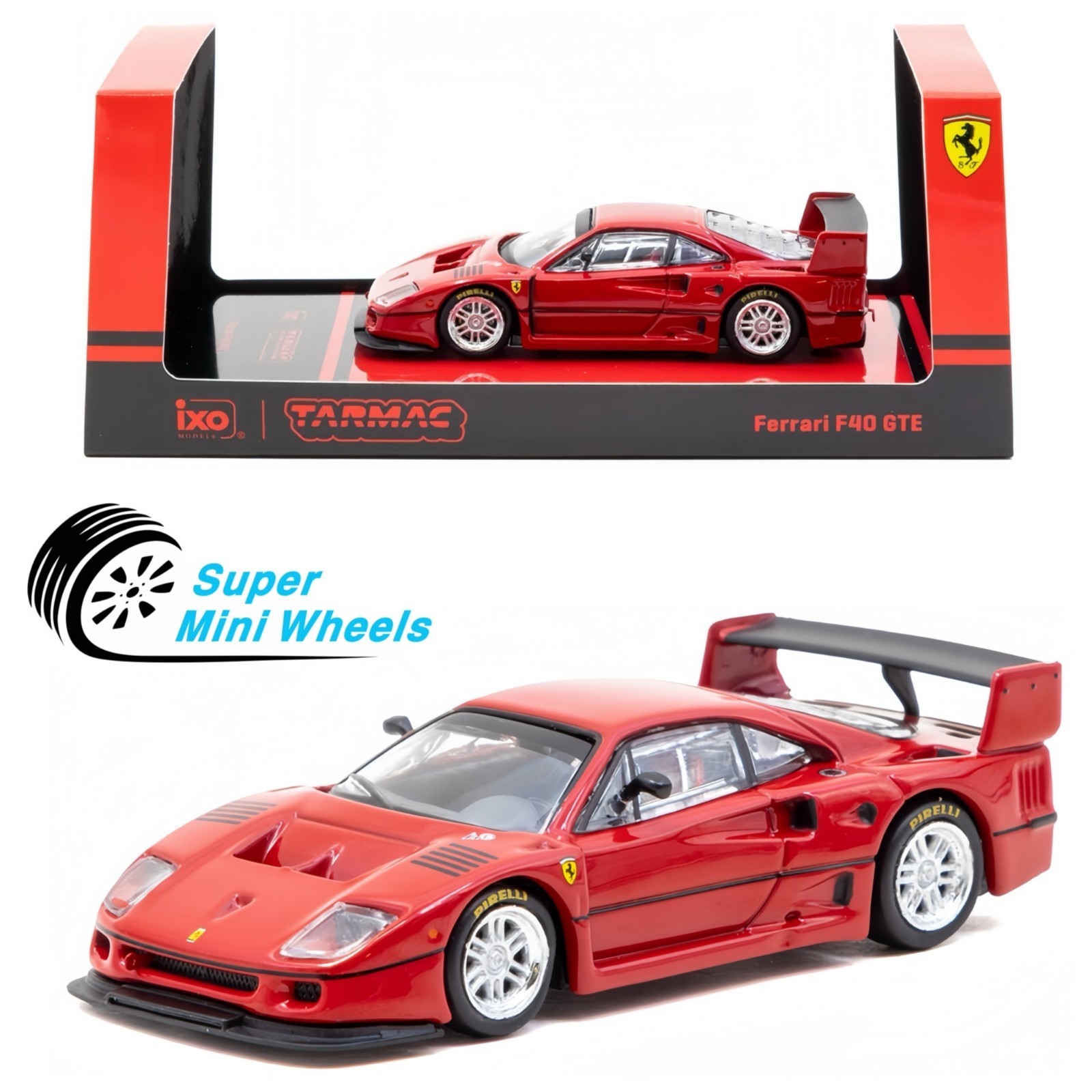 Tarmac Works 1:64 Ferrari F40 GTE – Red Tarmac Works 1:64 Ferrari F40 GTE – Red