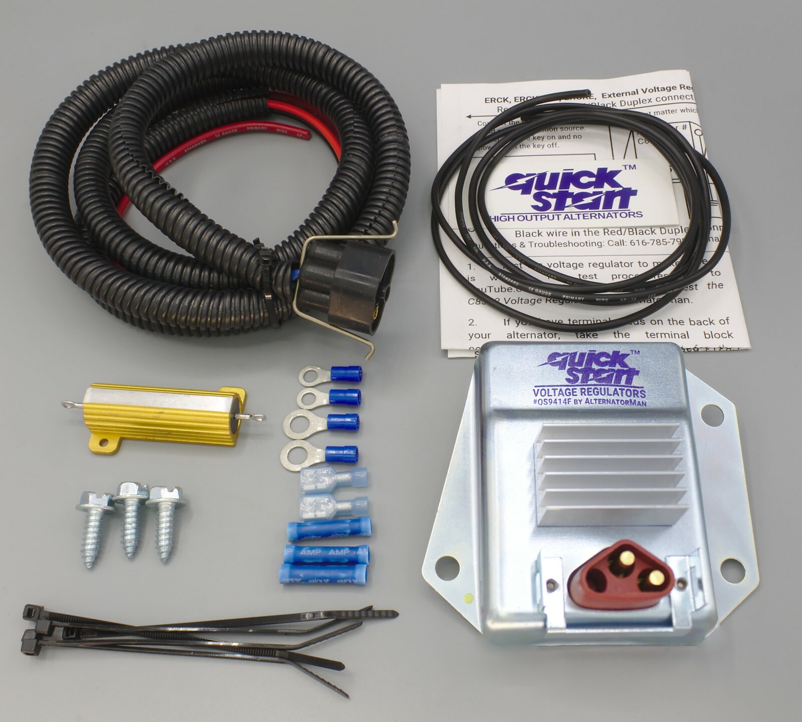 DODGE,CHRYSLER, JEEP EXTERNAL REGULATOR KIT, SUPER DUTY FINNED VOLTAGE REGULATOR