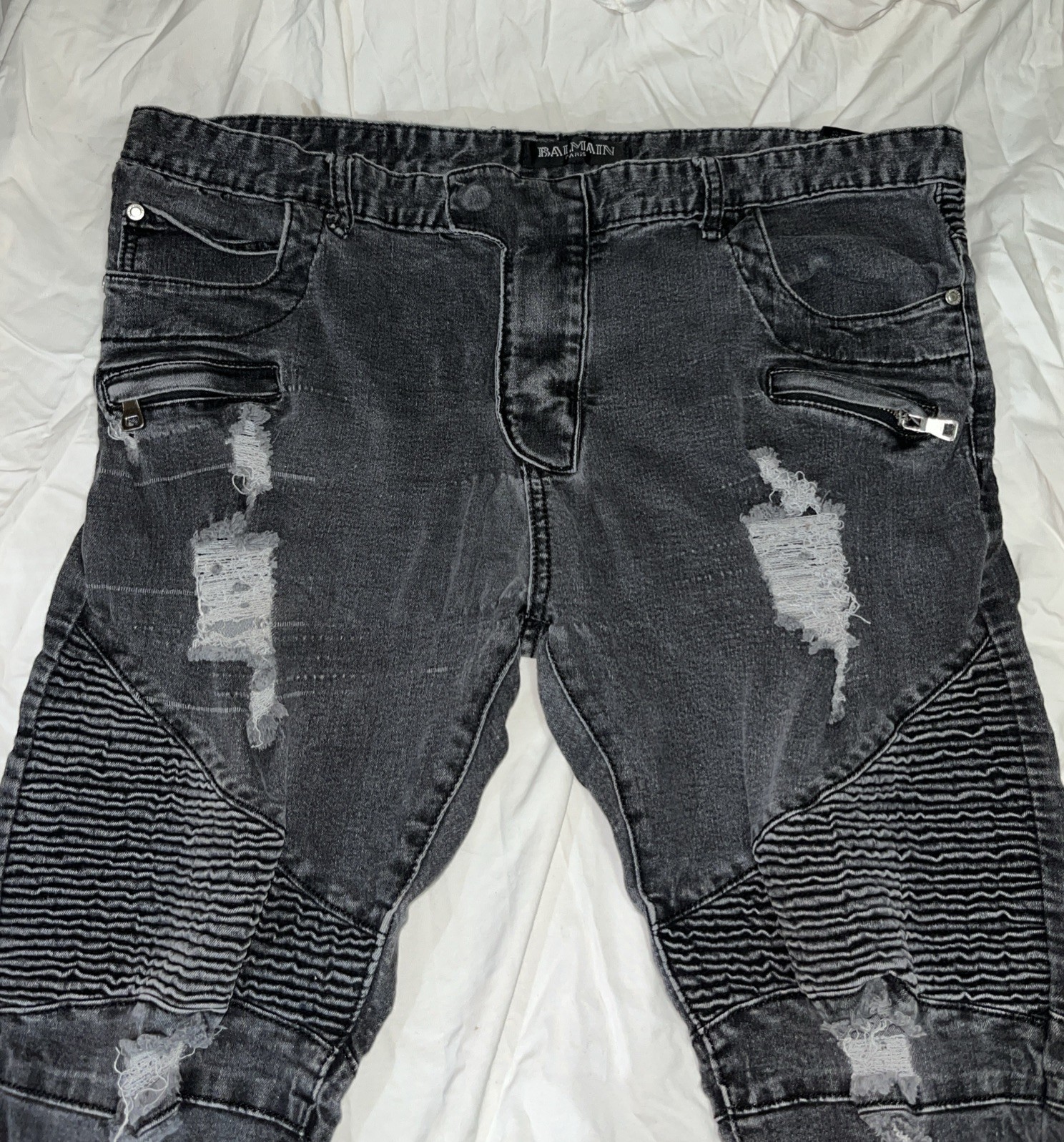Authentic Men’s Balmain Biker Denim Jeans 1000% Authentic. Hard To Find Style.