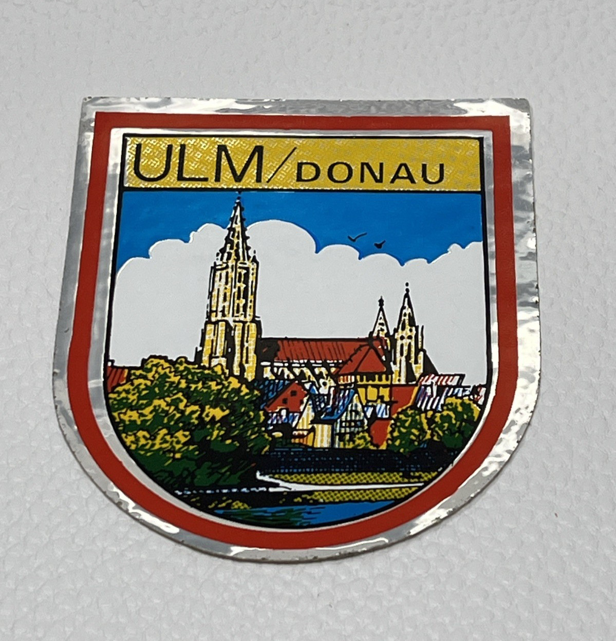 Vintage ULM Donau Vienna Travel Sticker Decal Car Foil vintage 3x2.5