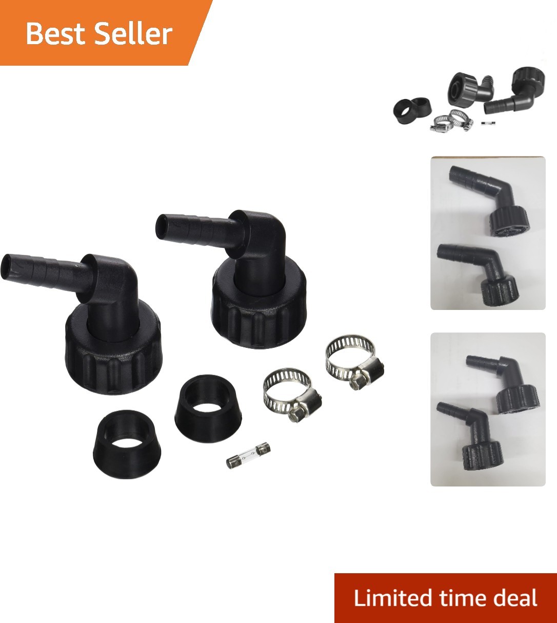 1/2 in Active Aqua Chiller Kit for AACH10 - Leak-Free Barbed Fittings Included