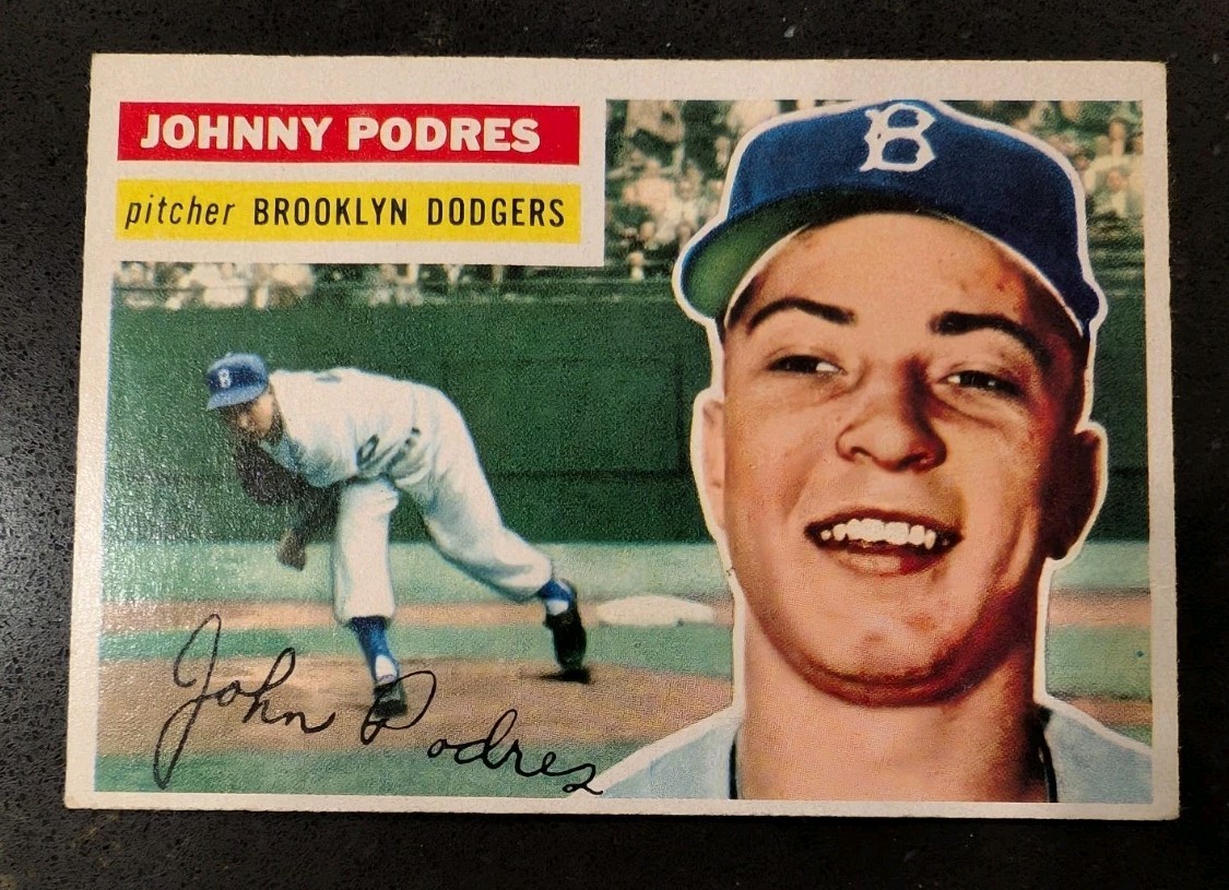 1956 Topps - Johnny Podres #173 Gray Back 1956 Topps - Johnny Podres #173 Gray Back
