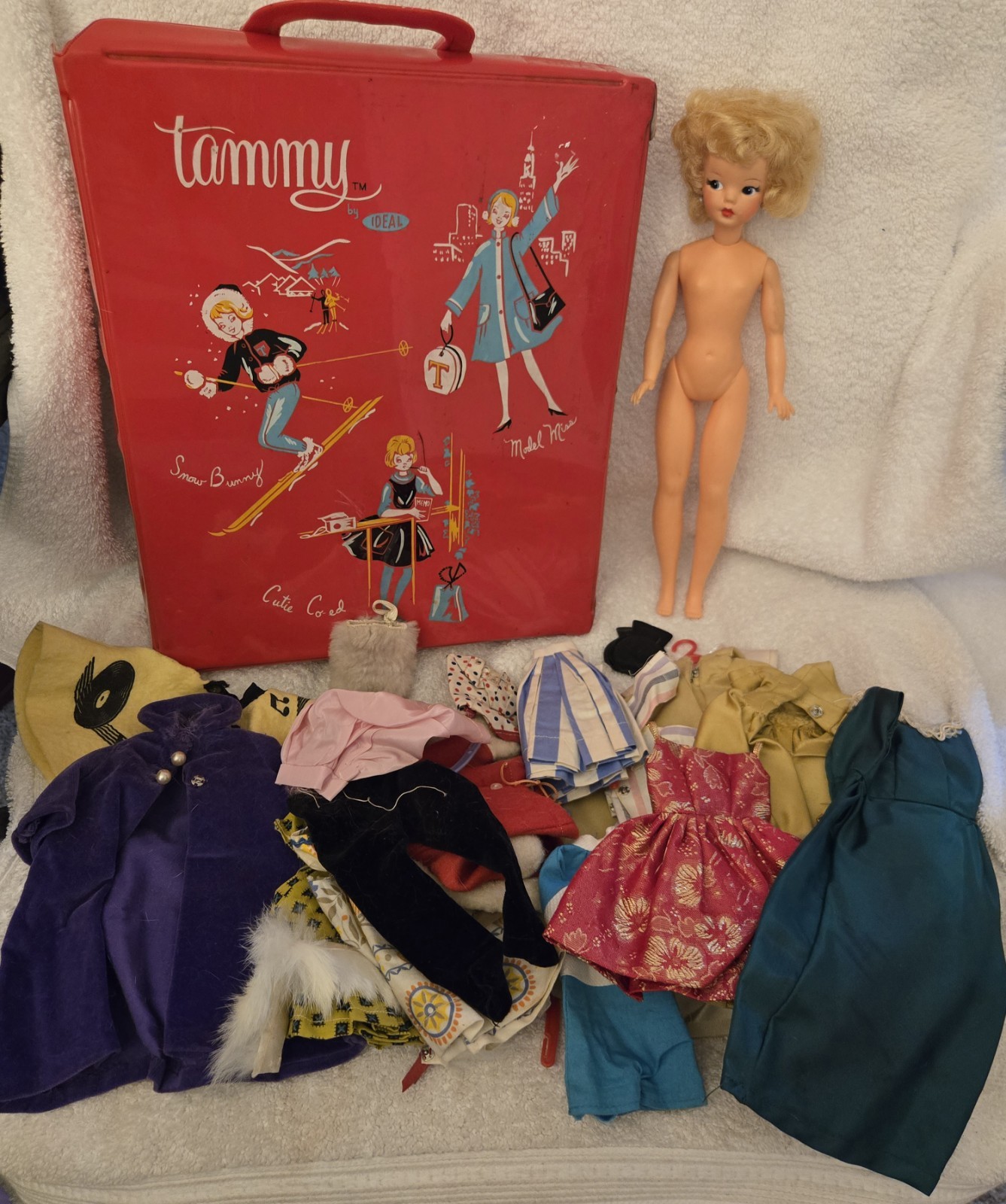 VINTAGE IDEAL TAMMY TOY DOLL LOT BS-12 W CASE CLOTHES ACCESSORIES VINTAGE IDEAL TAMMY TOY DOLL LOT BS-12 W CASE CLOTHES ACCESSORIES