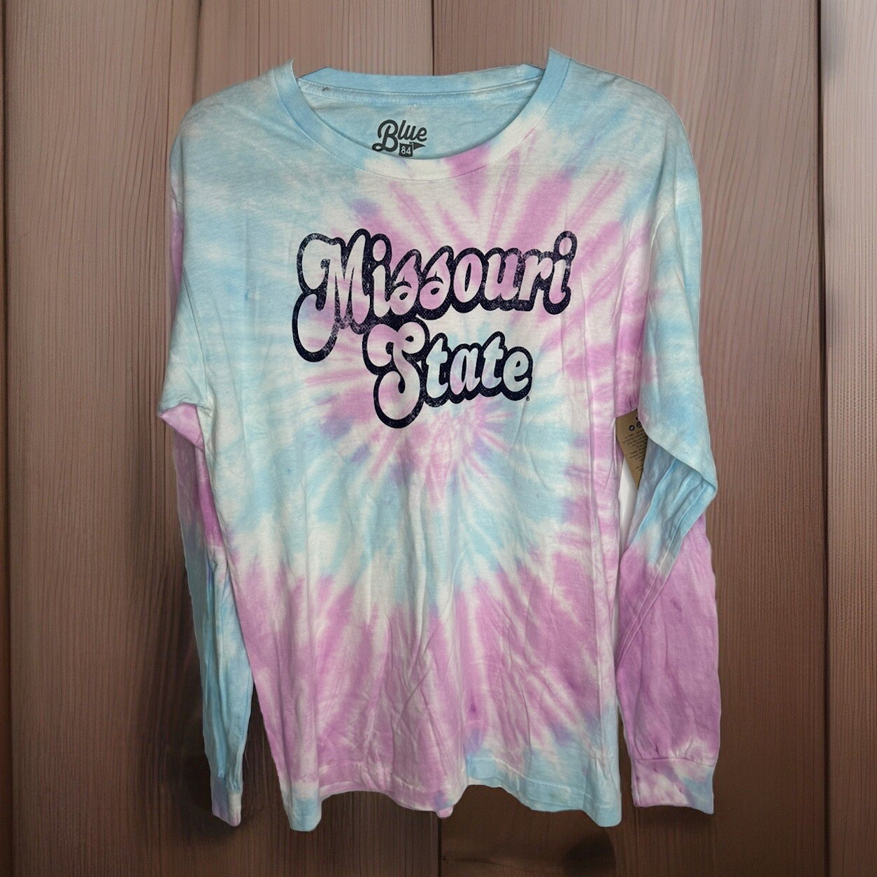 Missouri State Tie-Dye Long Sleeve Shirt, Brand: Blue 84, Size Medium, New