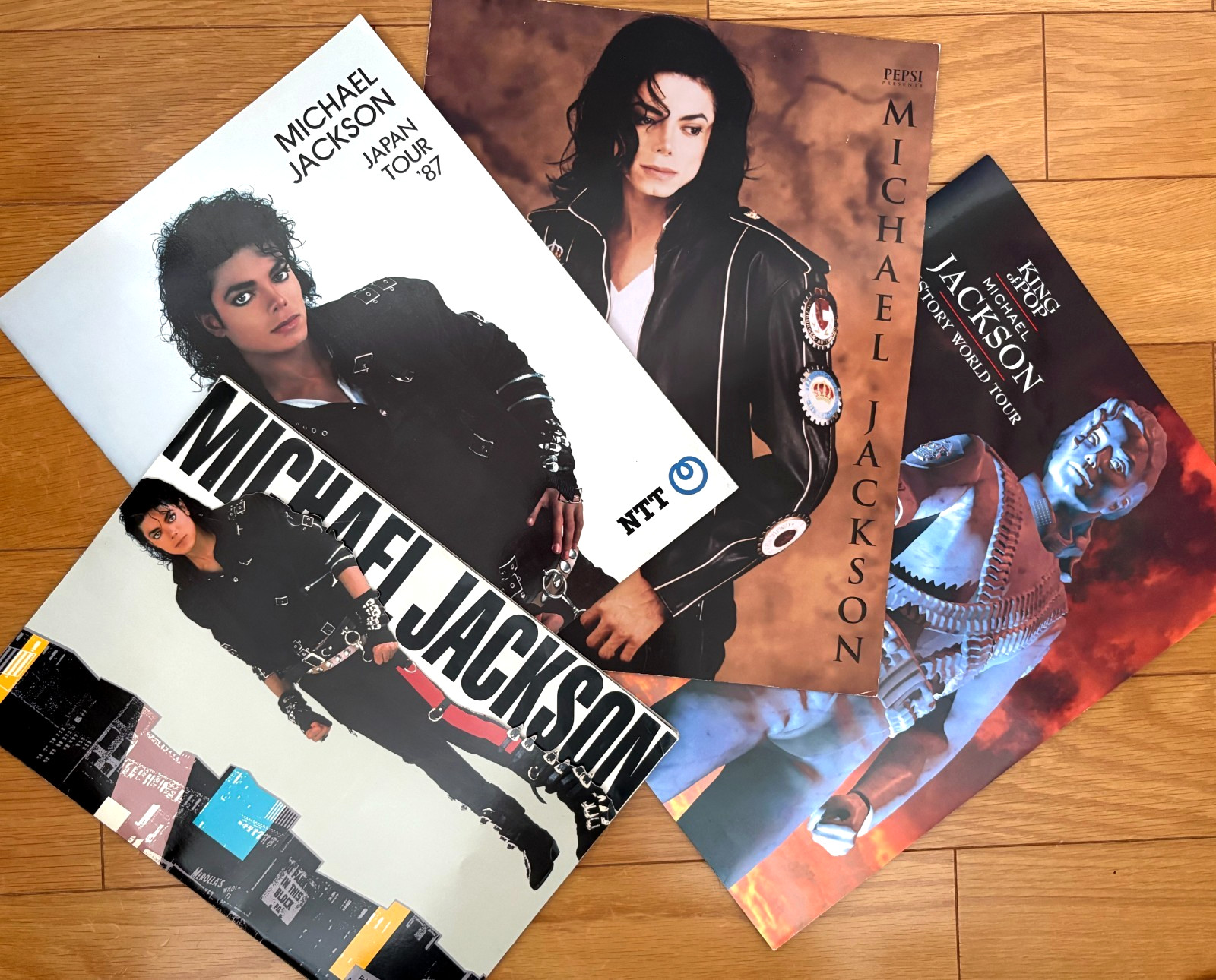 MICHAEL JACKSON Japan Concert Program 4 Book Set 1987 1988 1992 1996 Bad Tour MJ