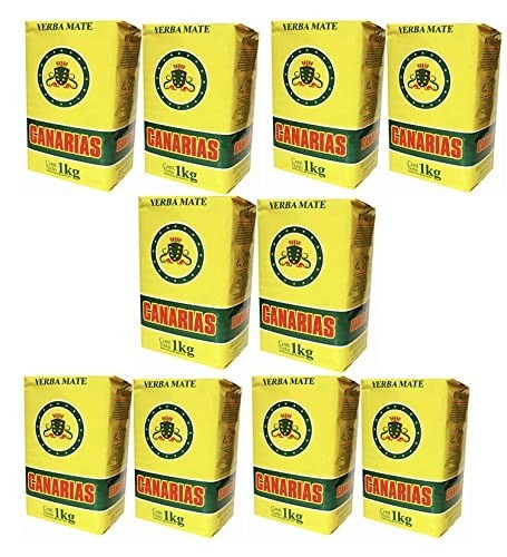 Canarias Yerba Mate 10 kg Bulk ( 10 x 1 kg Bags)