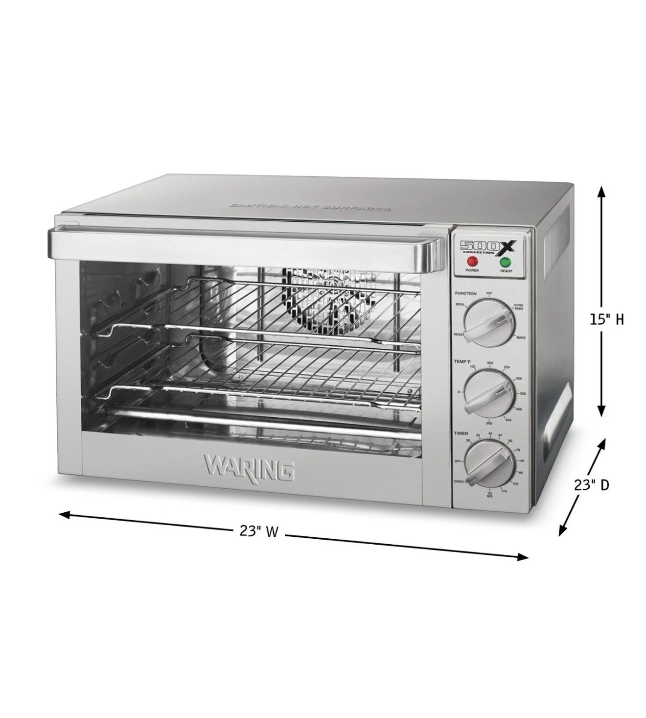 Waring WCO500X Half Size Commercial Convection Oven - 