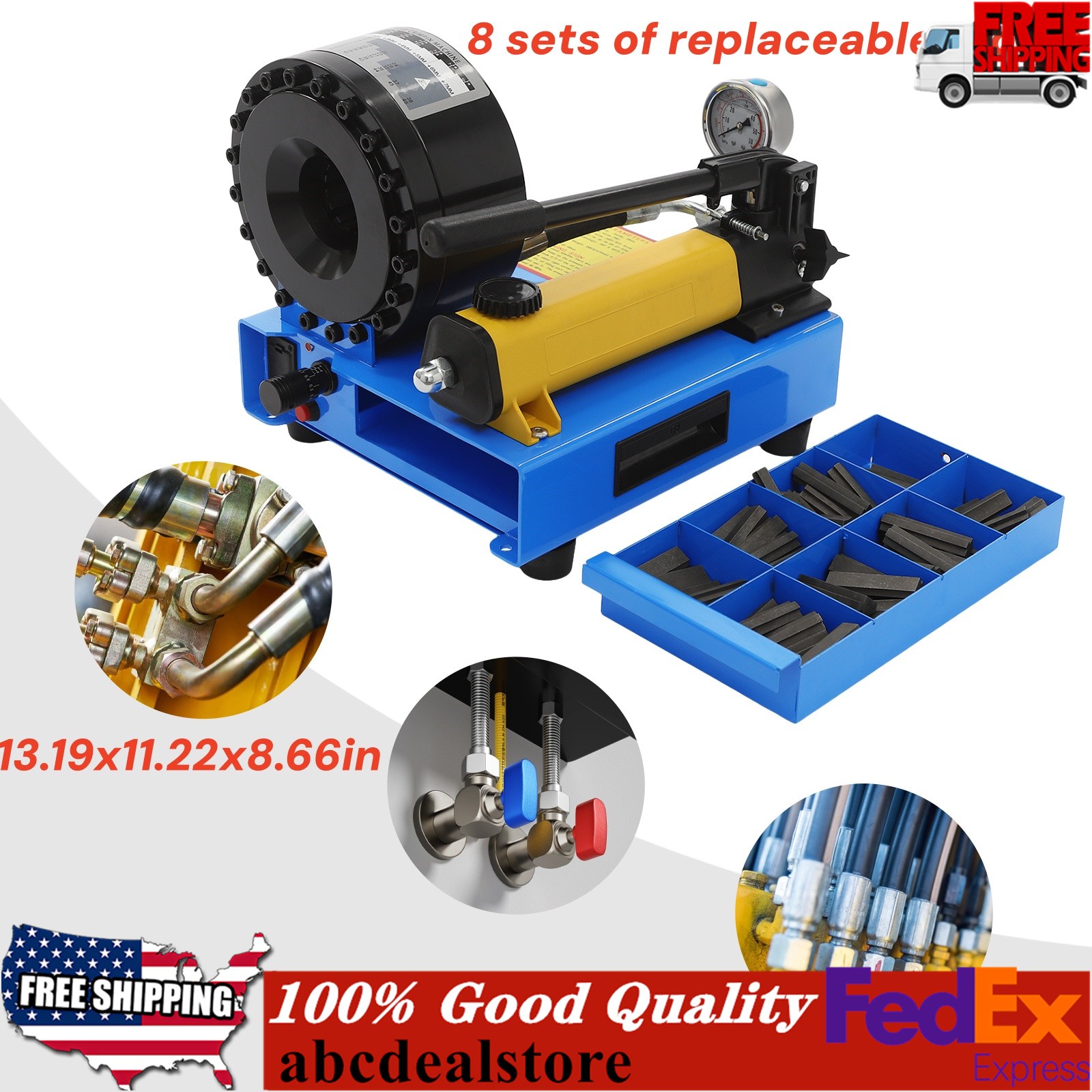 Professional ?Hand Hydraulic Hose Crimper Machine Crimp 0.24\