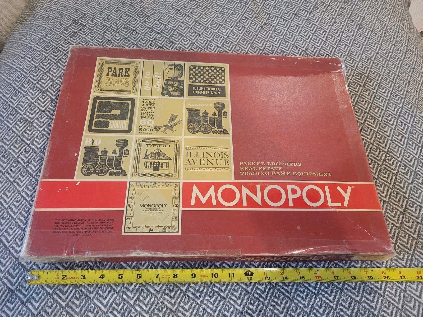Vintage 1970s Monopoly Board Game Parker Brothers Red Box Complete Set Vintage 1970s Monopoly Board Game Parker Brothers Red Box Complete Set