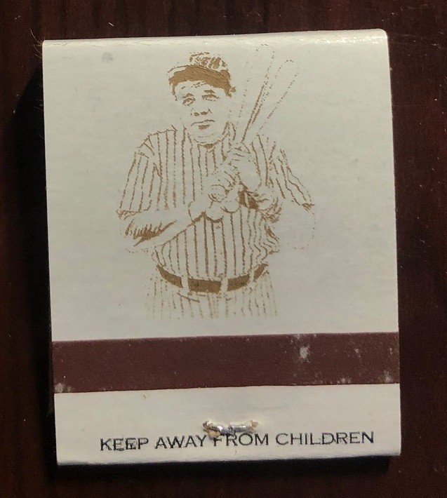 Vintage Rare Babe Ruth Matchbook Vintage Rare Babe Ruth Matchbook