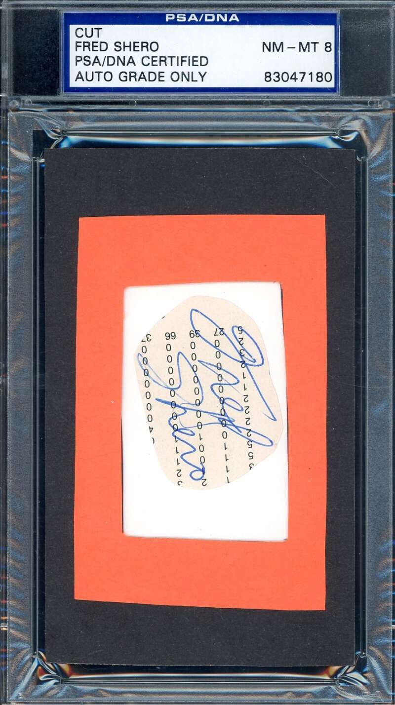 Fred Shero PSA DNA Signed 3x5 Index Card Cut Autograph Fred Shero PSA DNA Signed 3x5 Index Card Cut Autograph