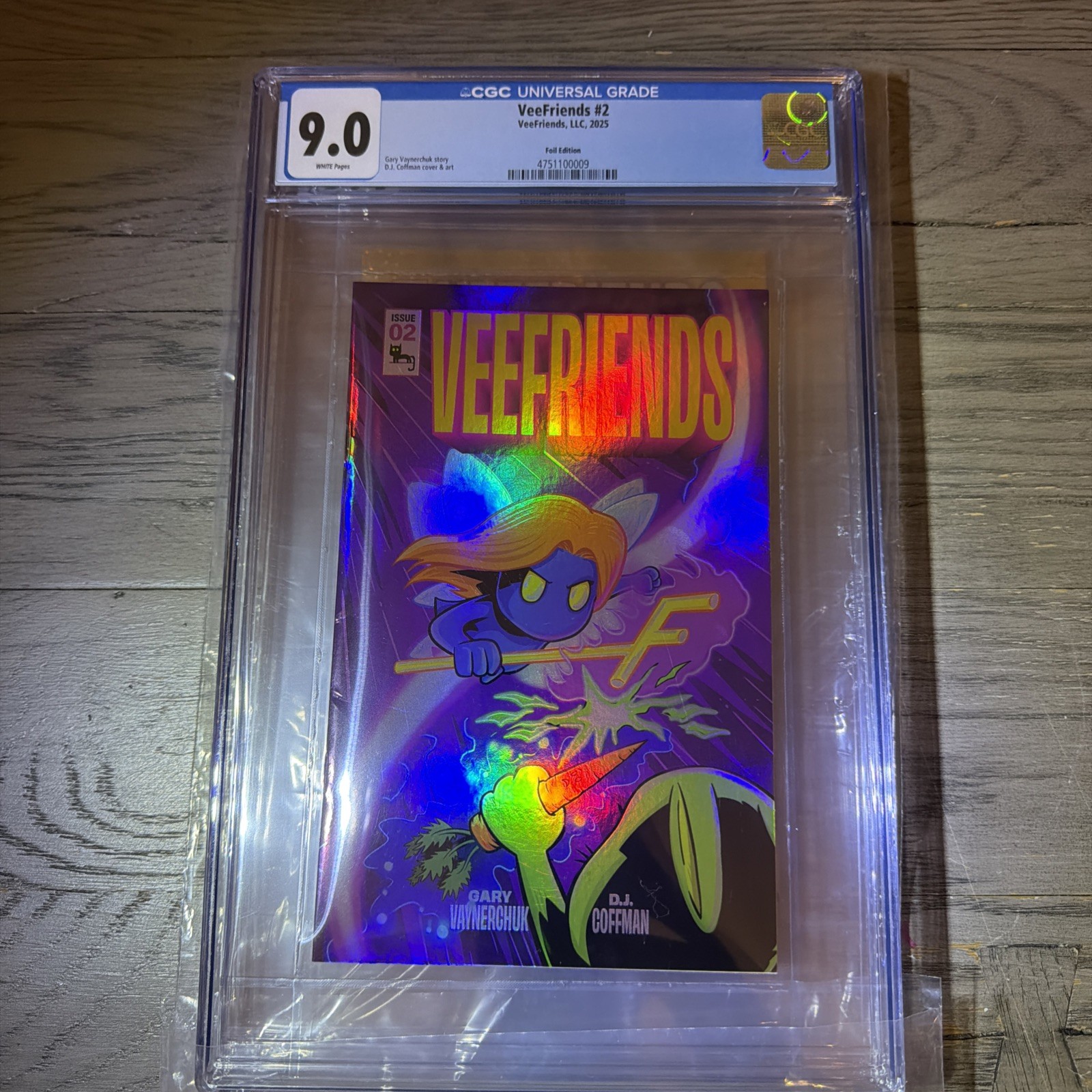 VeeFriends #2 Foil CGC 9.0 Fairy Gary Vaynerchuk Dj Coffman Rare