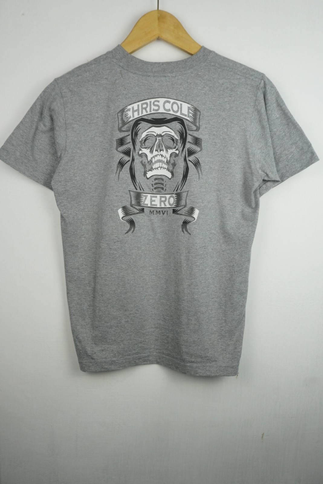 Vintage 2006 Zero Skateboards Chris Cole MMVI Skull Pro Tee