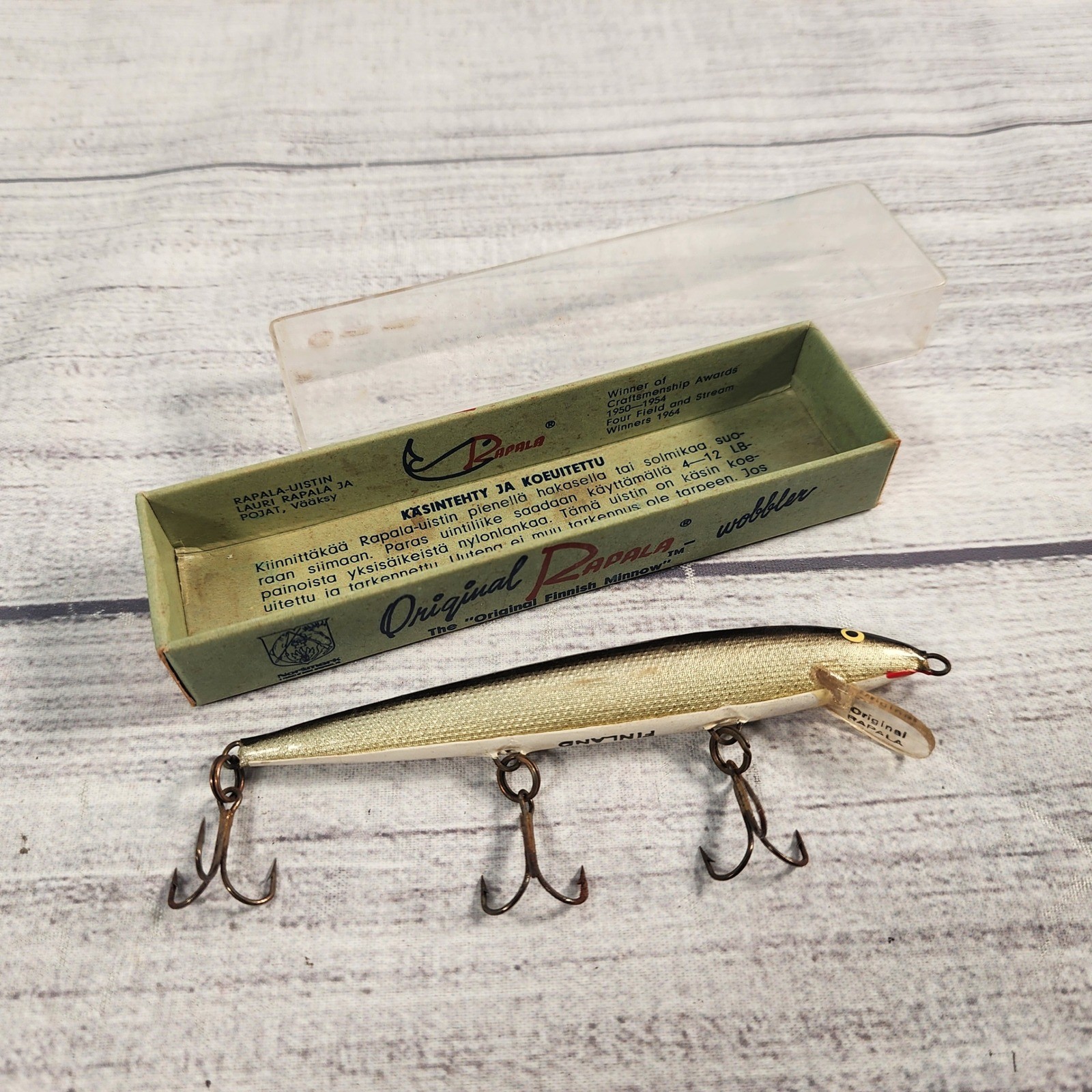 Vintage Rapala Original Floating Minnow 11 S Silver Lure 4 3/8\