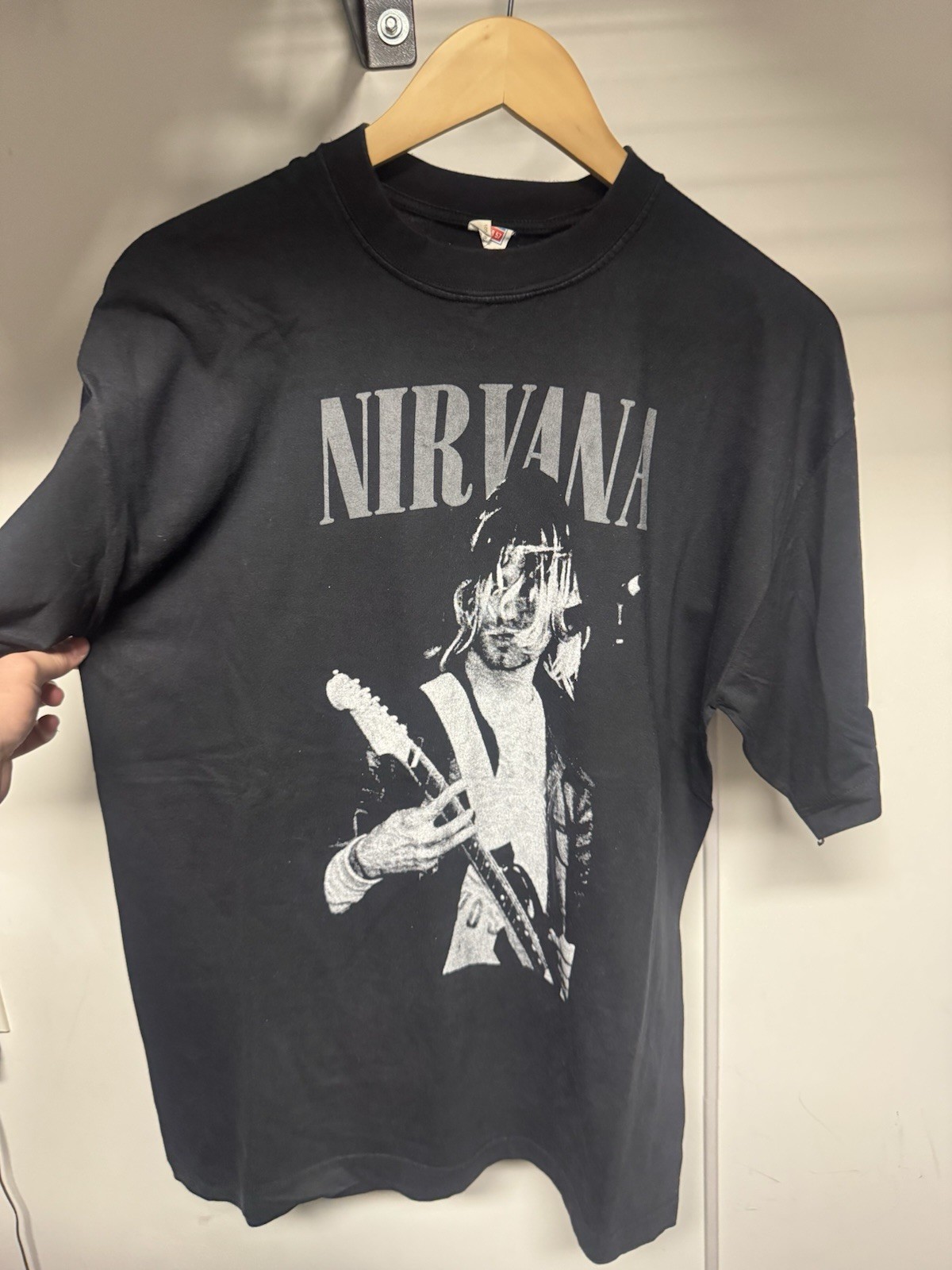 Vintage 1990 Nirvana European Tour Kurt Contain Memorial Tee Size Xl