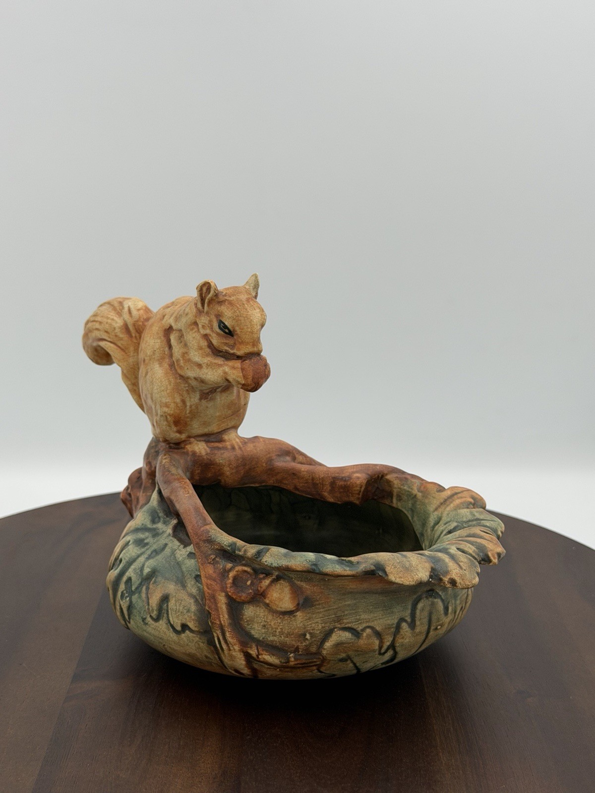 Weller Antique Woodcraft Squirrel Bowl Excellent Condition