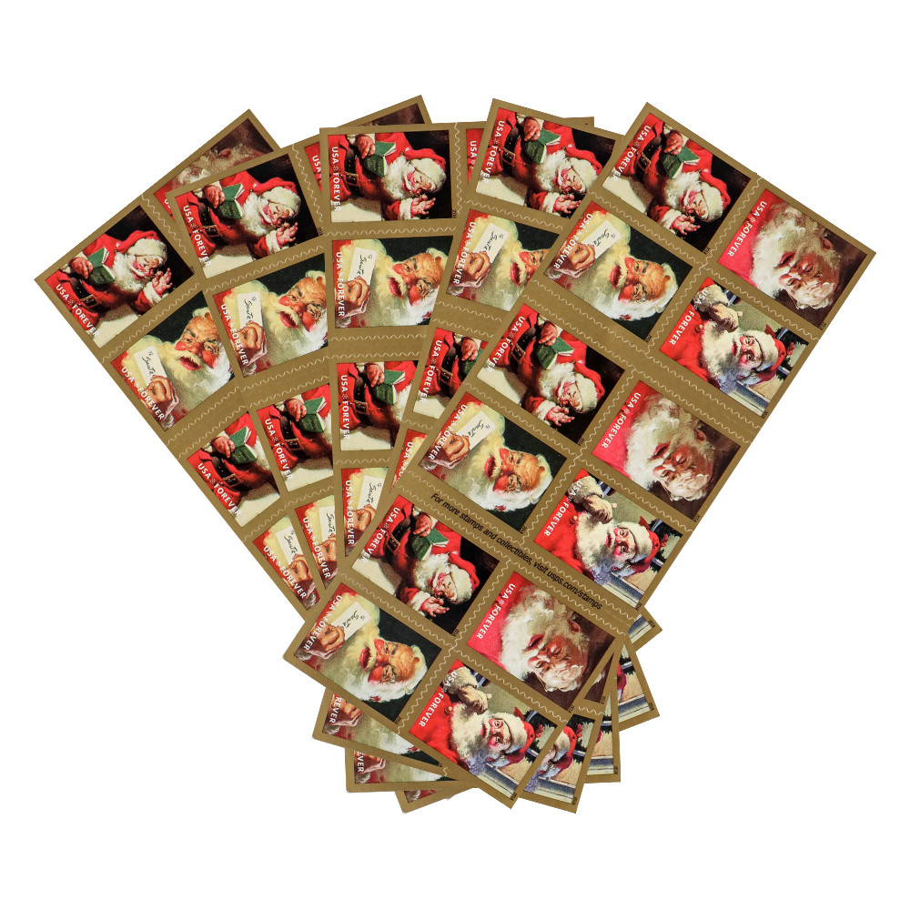 2018#5332-5335 Sparkling Holidays Santa/Collection - A total of 100 stamps