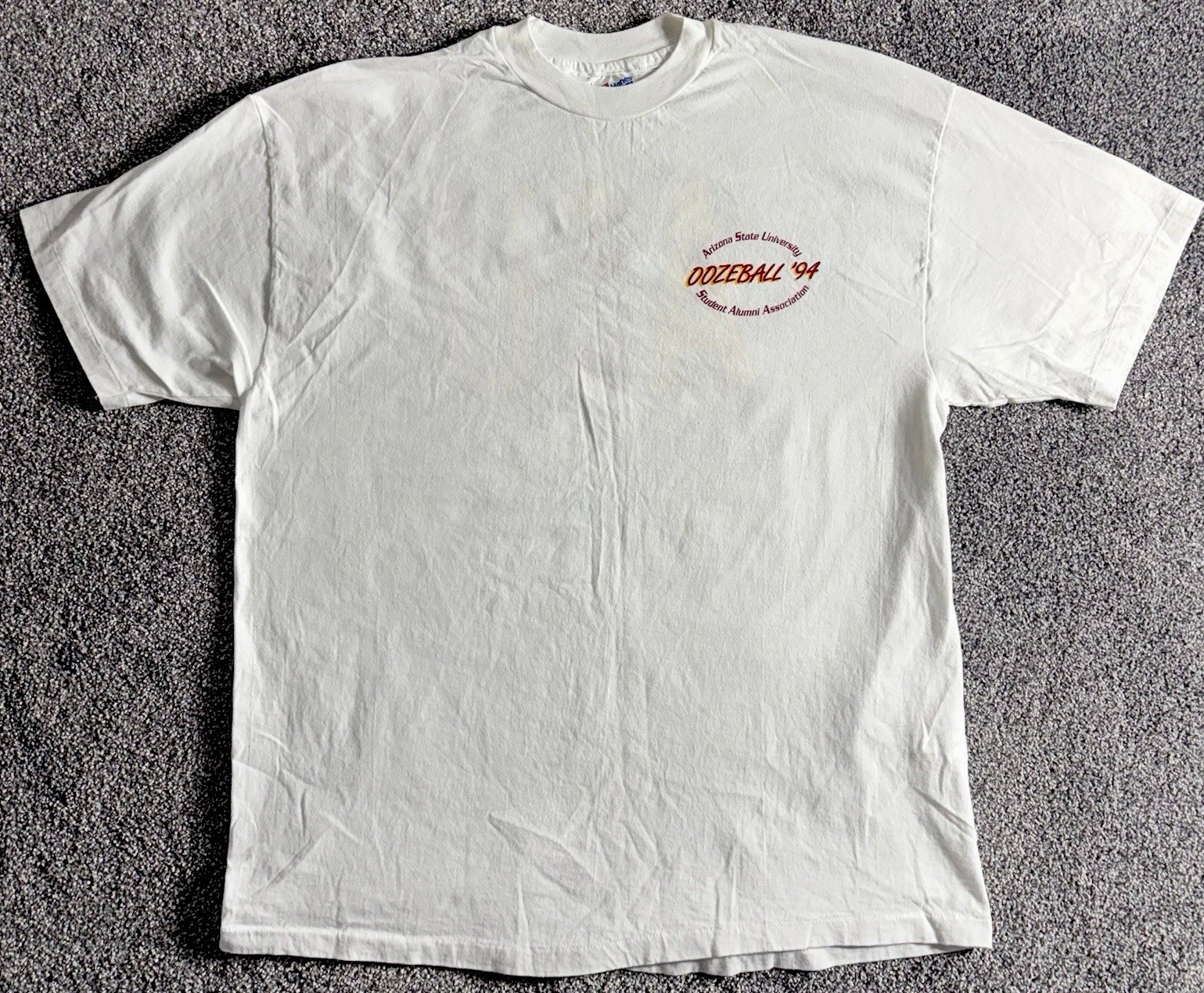 Vintage 1994 ASU Oozeball T Shirt XL Arizona State University Sparky Hanes Beefy
