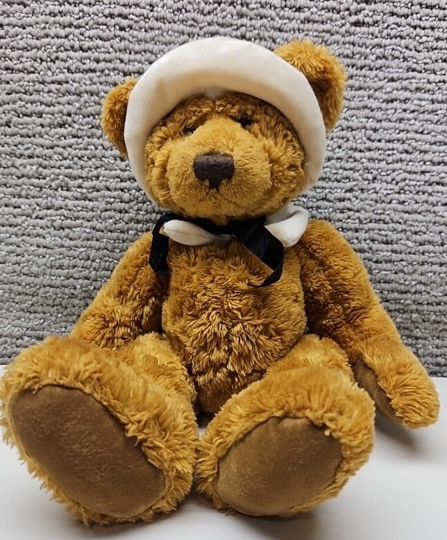 Russ Berrie Mayflower brown Teddy Bear plush stuffed animal Thanksgiving pilgrim