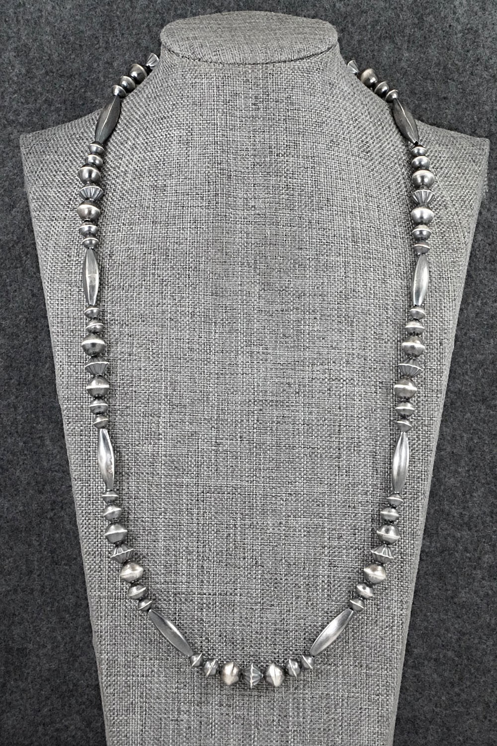 Sterling Silver Navajo Pearl Necklace 24