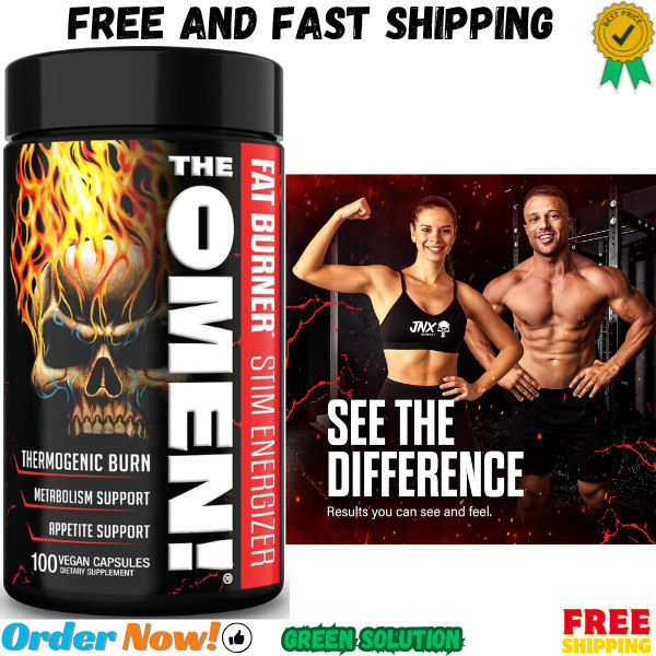 JNX SPORTS The Omen Thermogenic Fat Burner – Dietary Supplement for Men Wome... JNX SPORTS The Omen Thermogenic Fat Burner – Dietary Supplement for Men Wome...