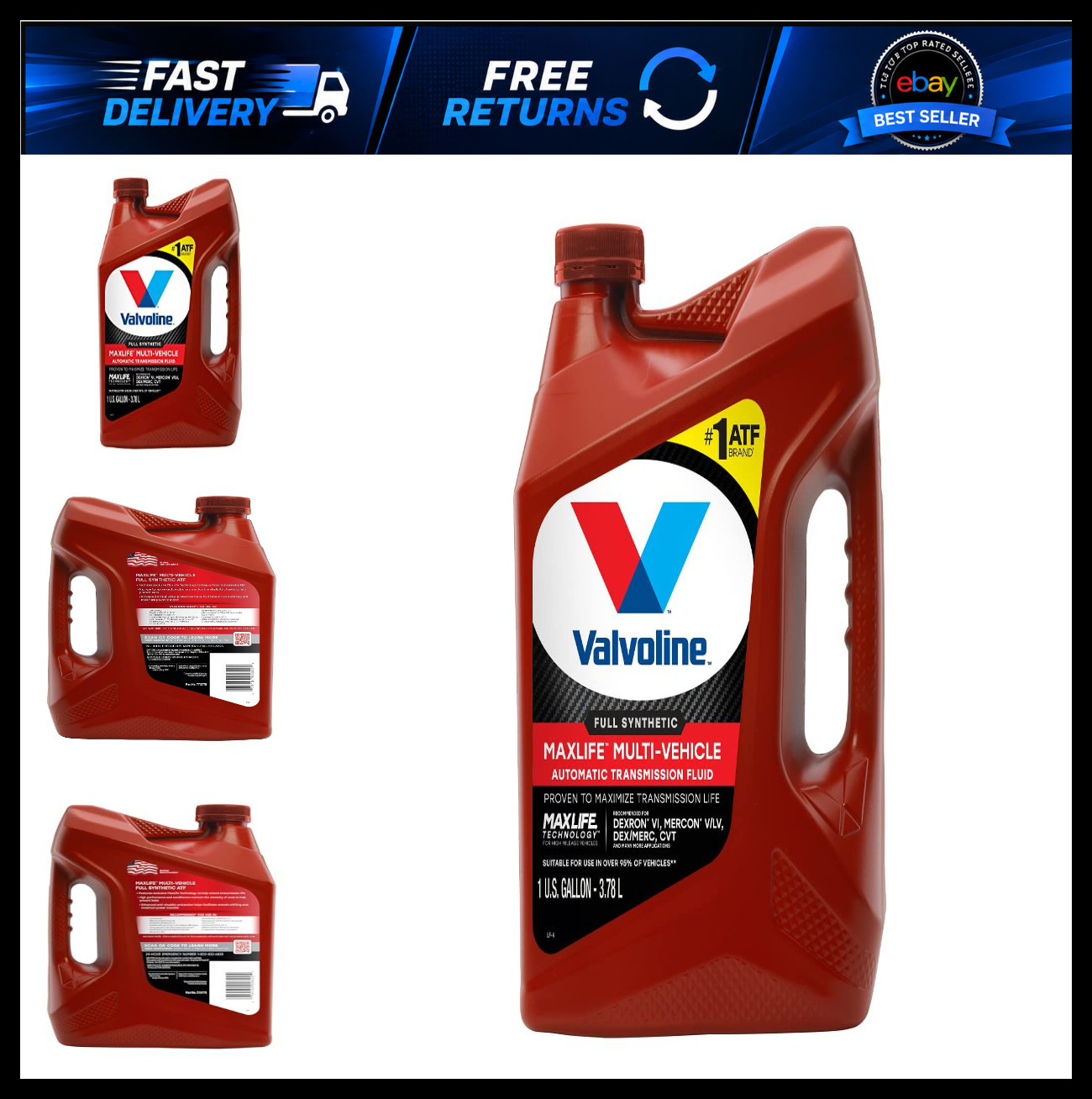 Valvoline MaxLife Multi-Vehicle ATF Full Synthetic Automatic Transmission Fluid