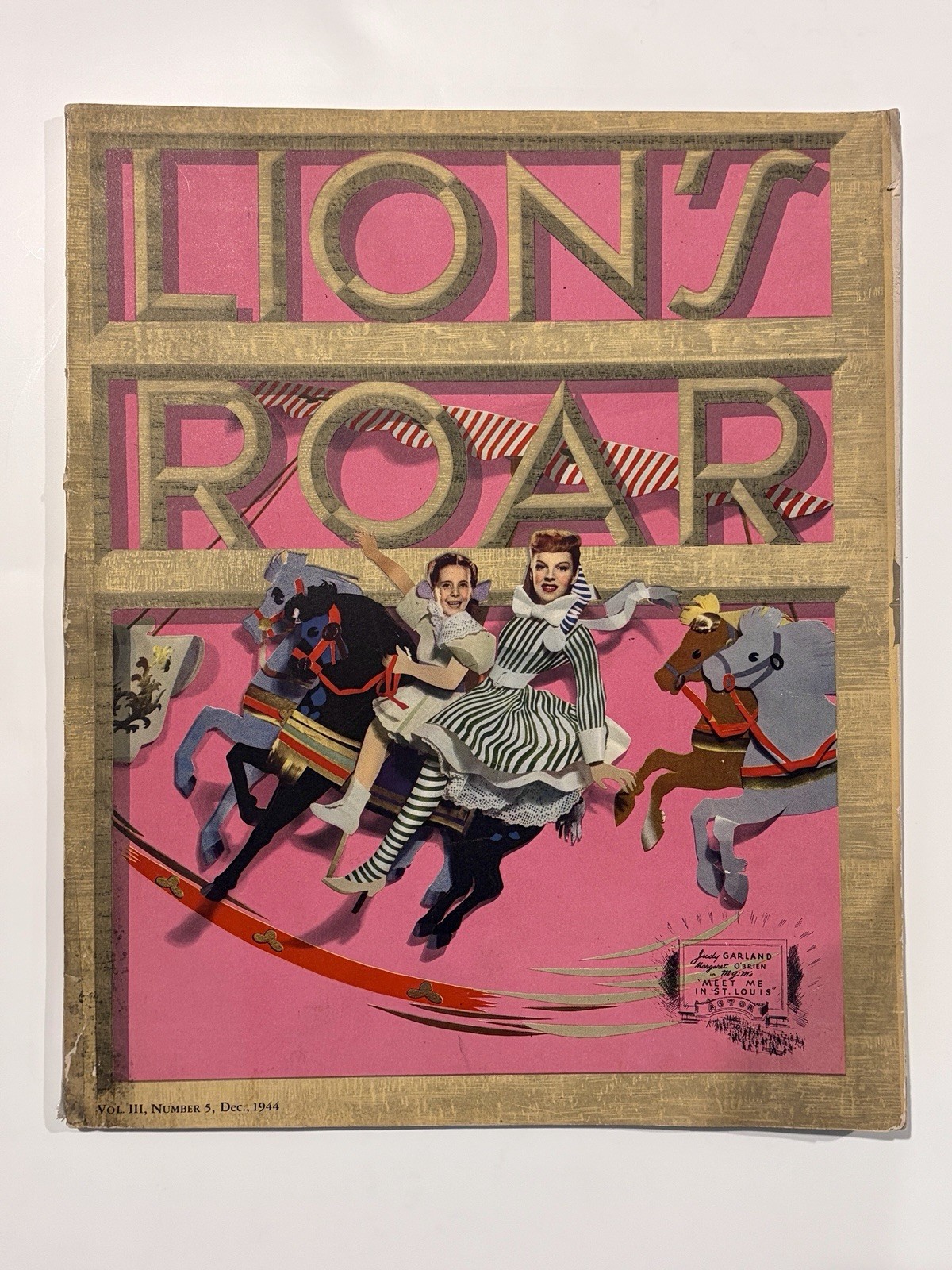 1944 MGM Lion’s Roar Judy Garland Meet Me in St Louis Margaret O’Brien