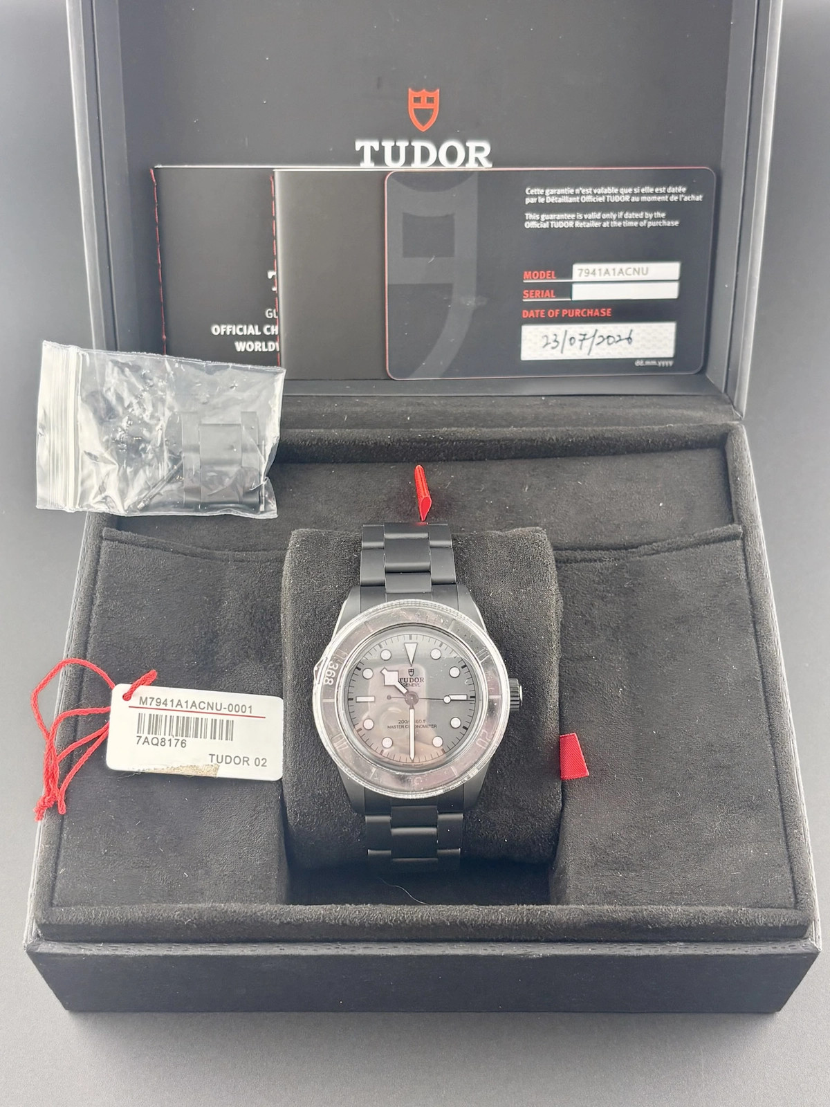 TUDOR BLACK BAY CERAMIC BLACK Dial on BLACK 7941A1ACNU Complete 2026