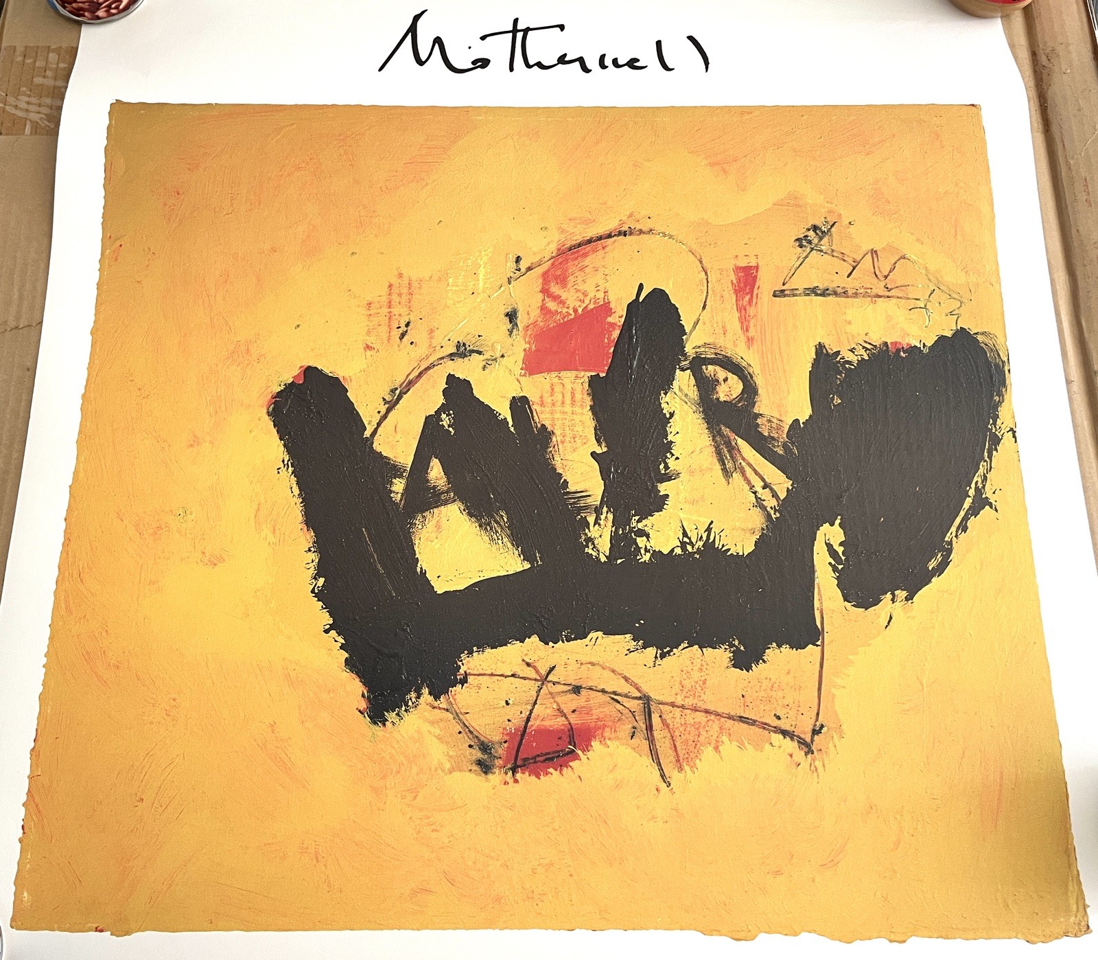 Two Original Robert Motherwell Posters  & 4 Books from Collector’s Home