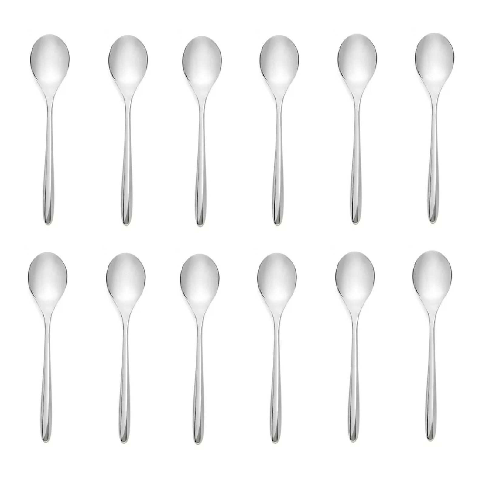 Nambe Dune 18/10 Stainless Steel Teaspoon (Set of Twelve)