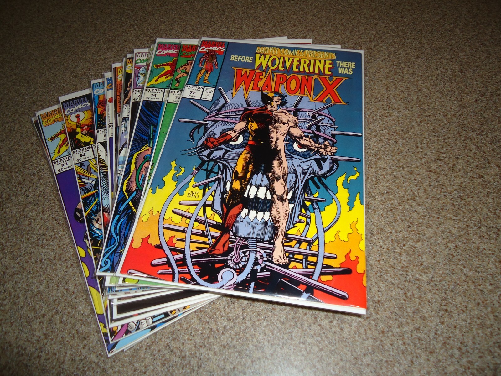 MARVEL COMICS PRESENTS COMPLETE WEAPON X RUN 72-84 HIGH GRADE MARVEL COMICS PRESENTS COMPLETE WEAPON X RUN 72-84 HIGH GRADE