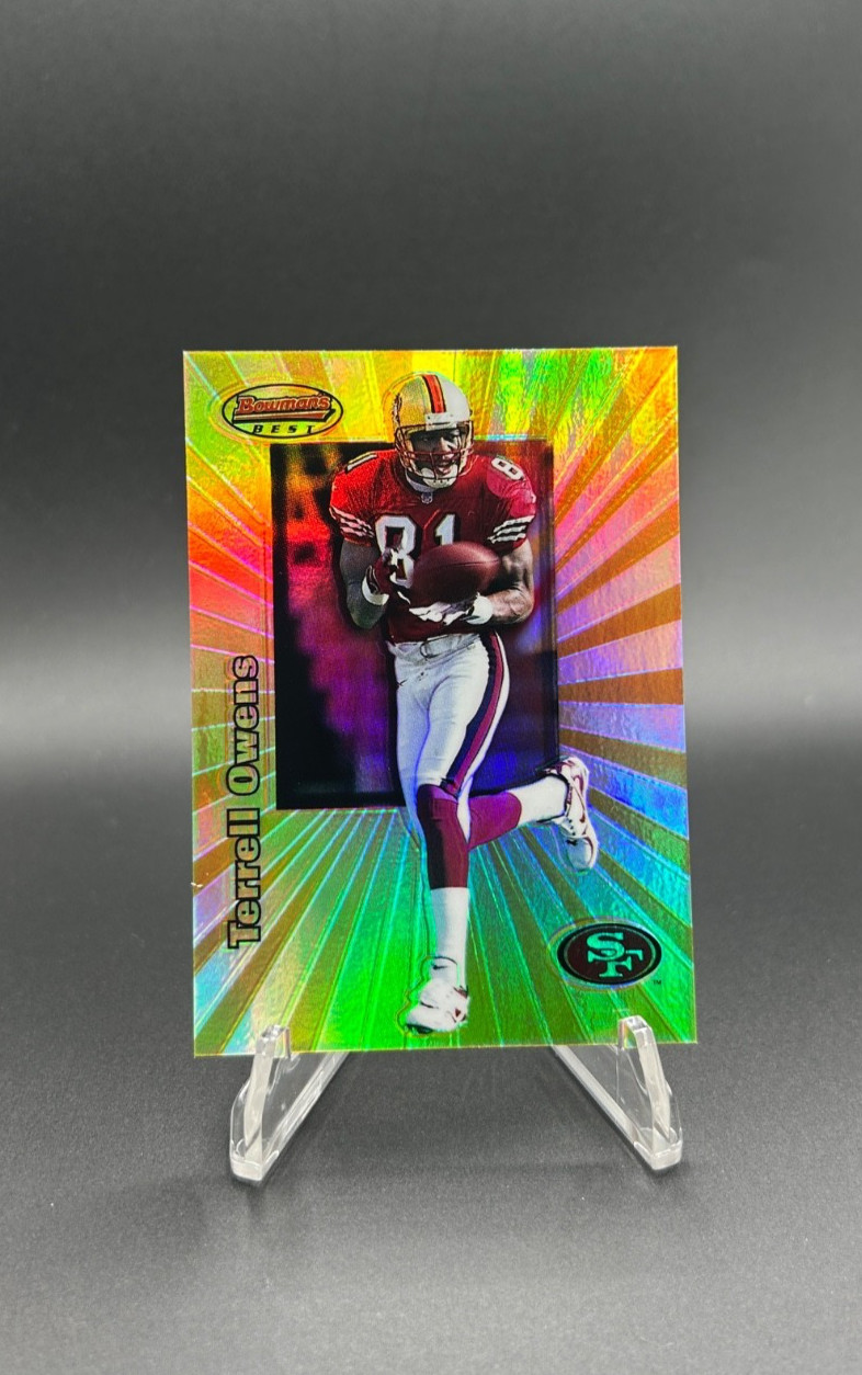 1998 Bowman's Best Terrell Owens #44 Refractor /400 San Francisco 49ers HOF