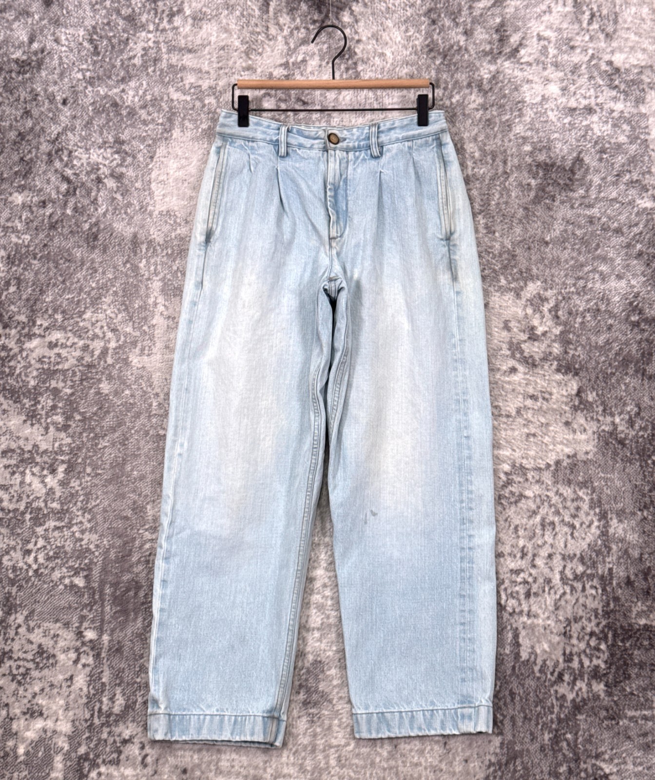 Noah Pleated Jeans 30 Mens Denim High Rise Trouser