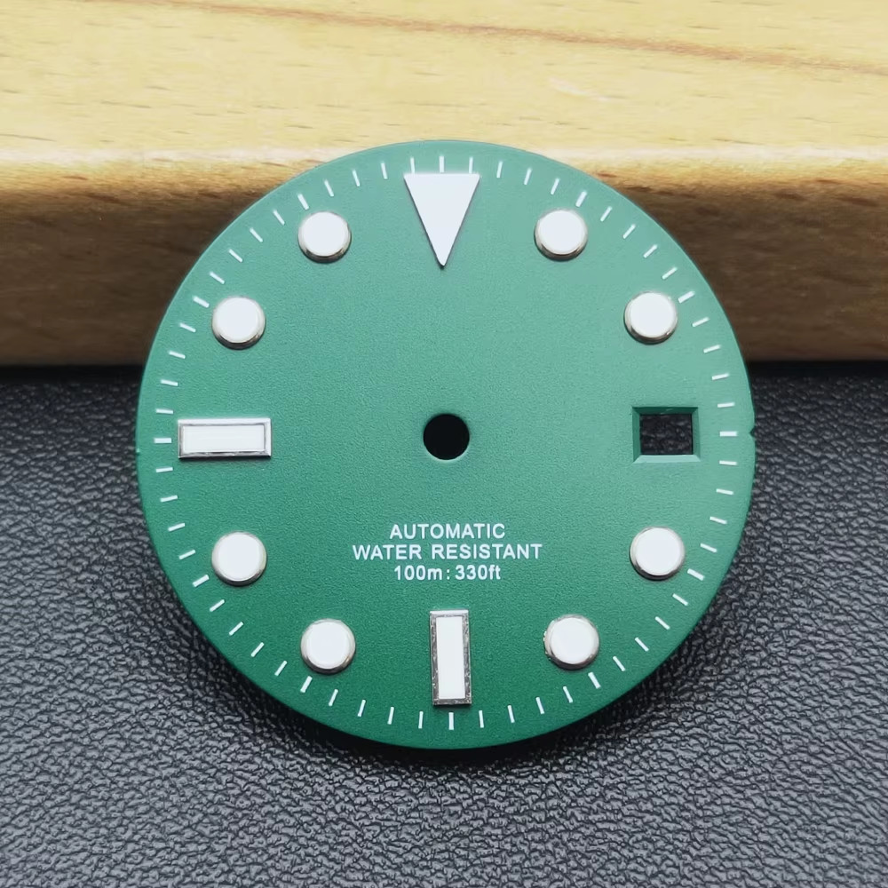 Manbushijie 28.5Mm Black White Green Blue Luminous Dial Fit NH35 ETA 2824 2836 M Manbushijie 28.5Mm Black White Green Blue Luminous Dial Fit NH35 ETA 2824 2836 M