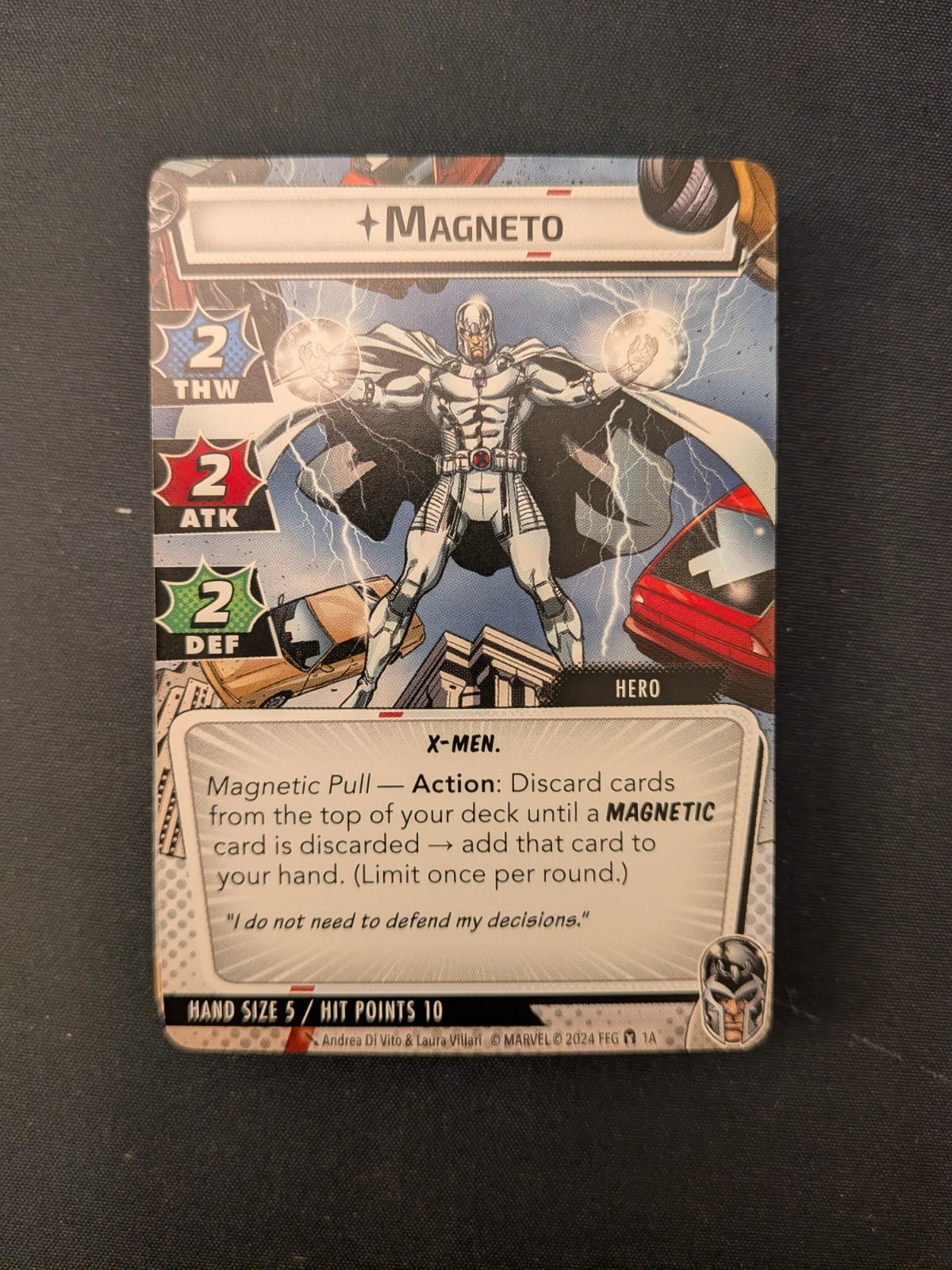 Marvel Champions – Magneto Hero Deck + Nemesis Set (Cards Only)