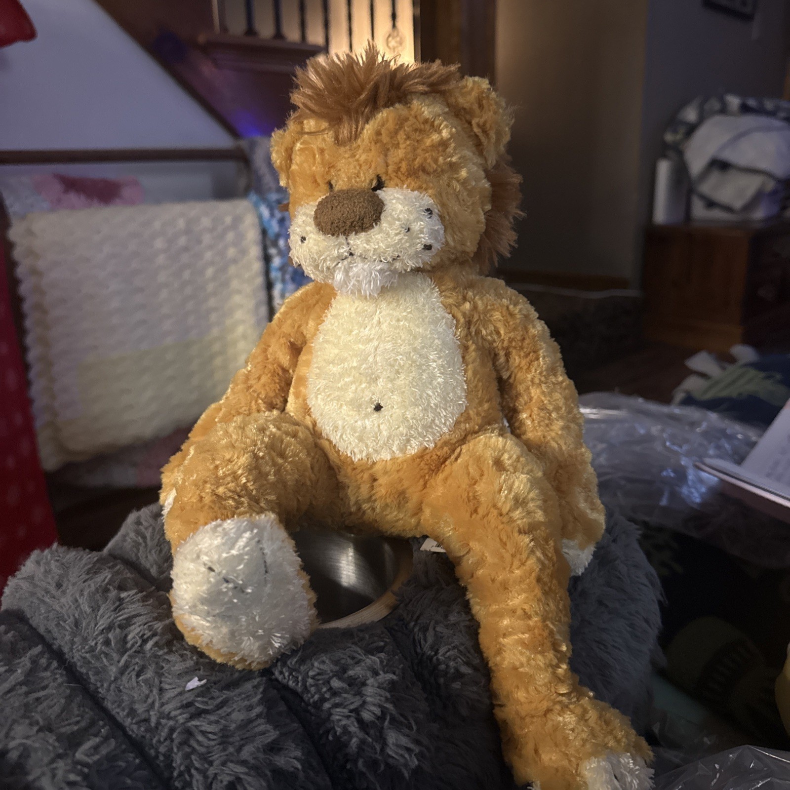 VTG Douglas Cuddle Toys Sitting Lion Curly Plush Doll HTF WITH TAG VTG Douglas Cuddle Toys Sitting Lion Curly Plush Doll HTF WITH TAG